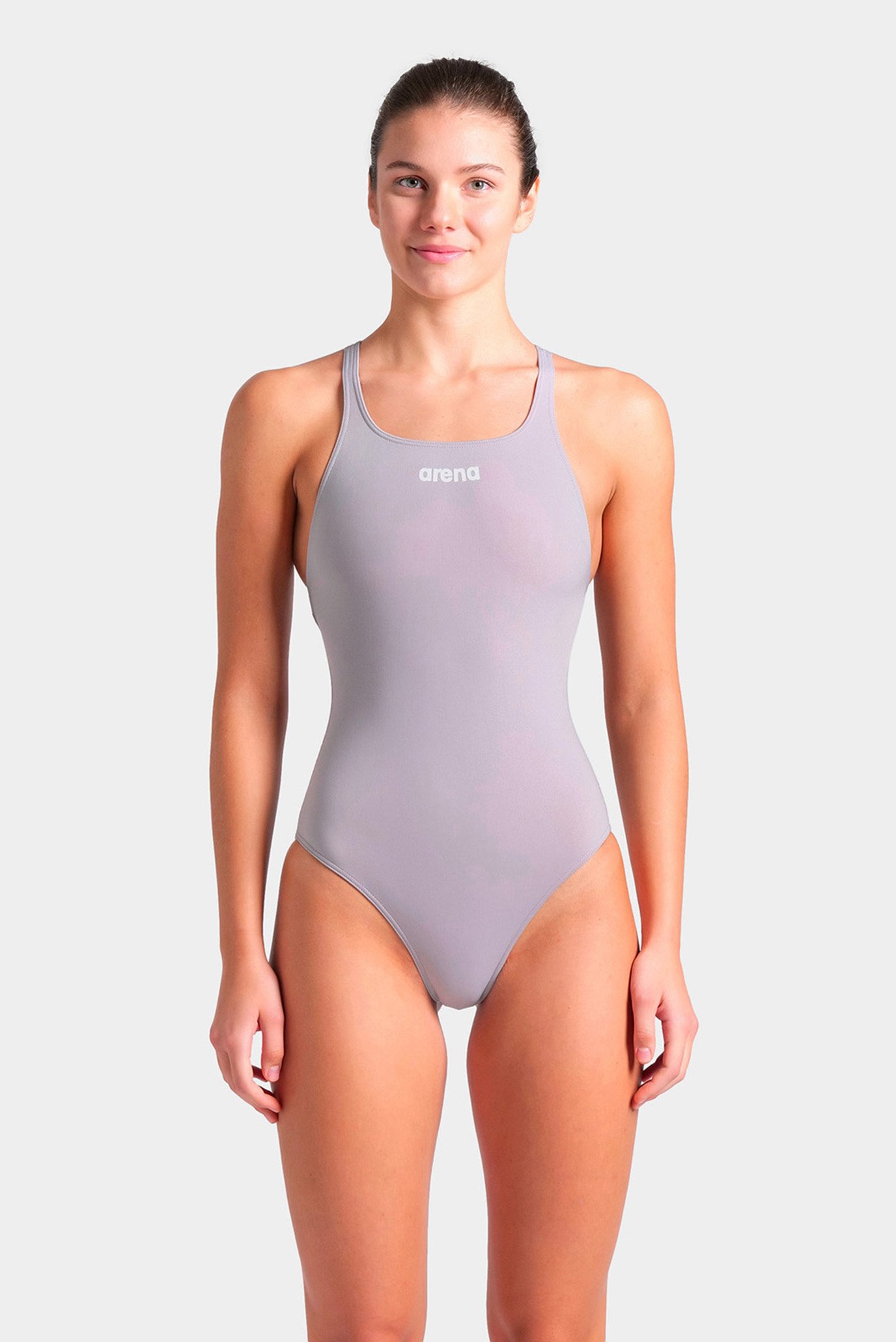 Женский серый купальник TEAM SWIMSUIT SWIM PRO SOLID 1