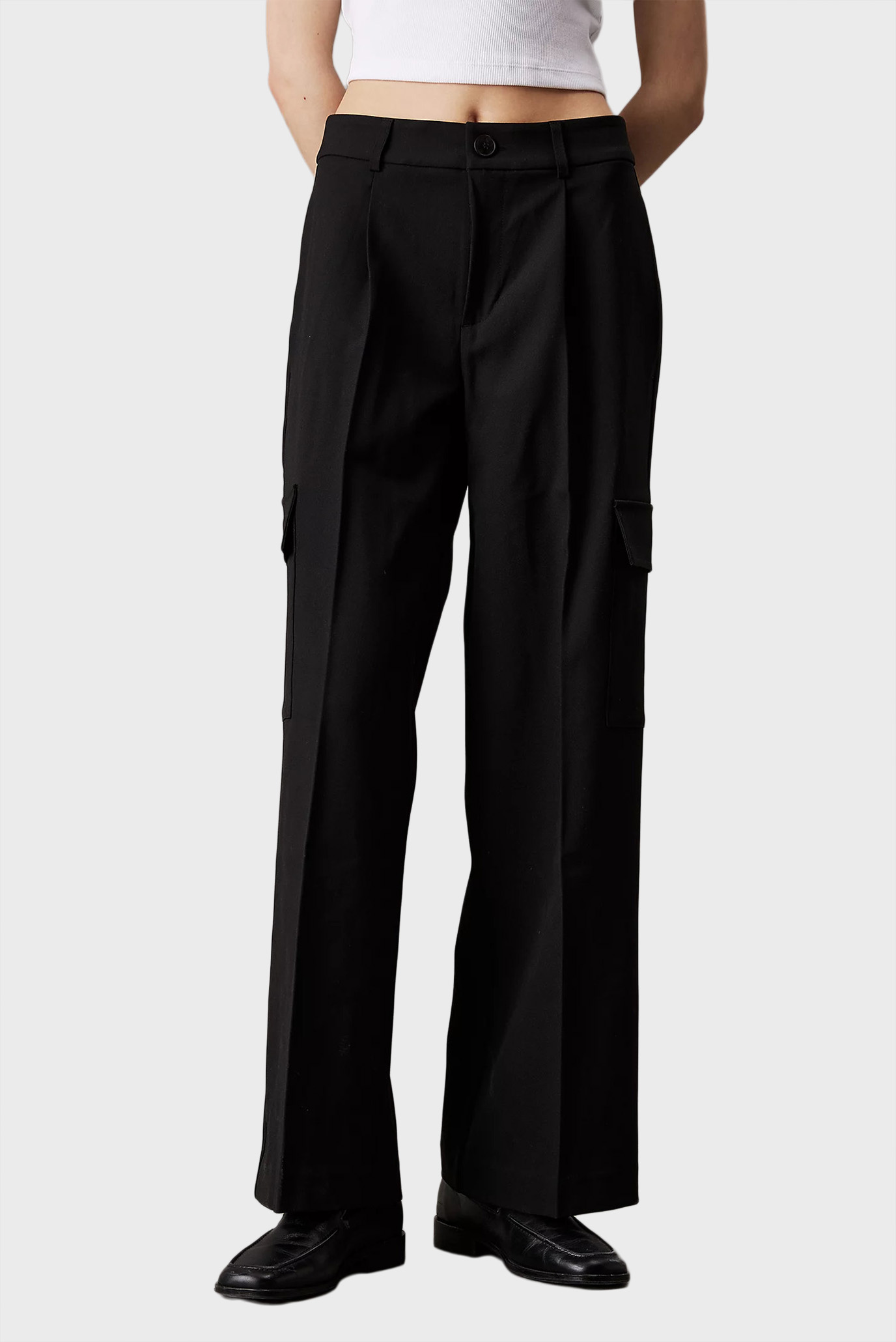 Женские черные карго RELAXED LEG TAILORED Черный 25 Calvin Klein Jeans J20J224848 Женские черные карго RELAXED LEG TAILORED Черный 25 Calvin Klein Jeans J20J224848