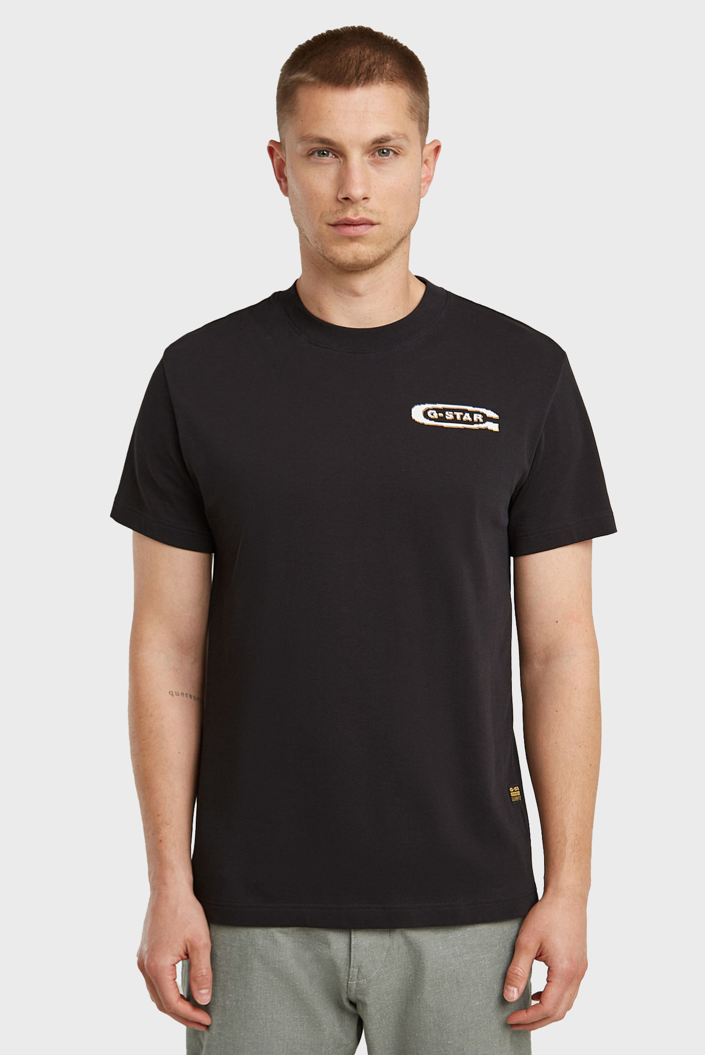Мужская черная футболка Back Черный XL G-Star RAW D26047,C336 Мужская черная футболка Back Черный XL G-Star RAW D26047,C336