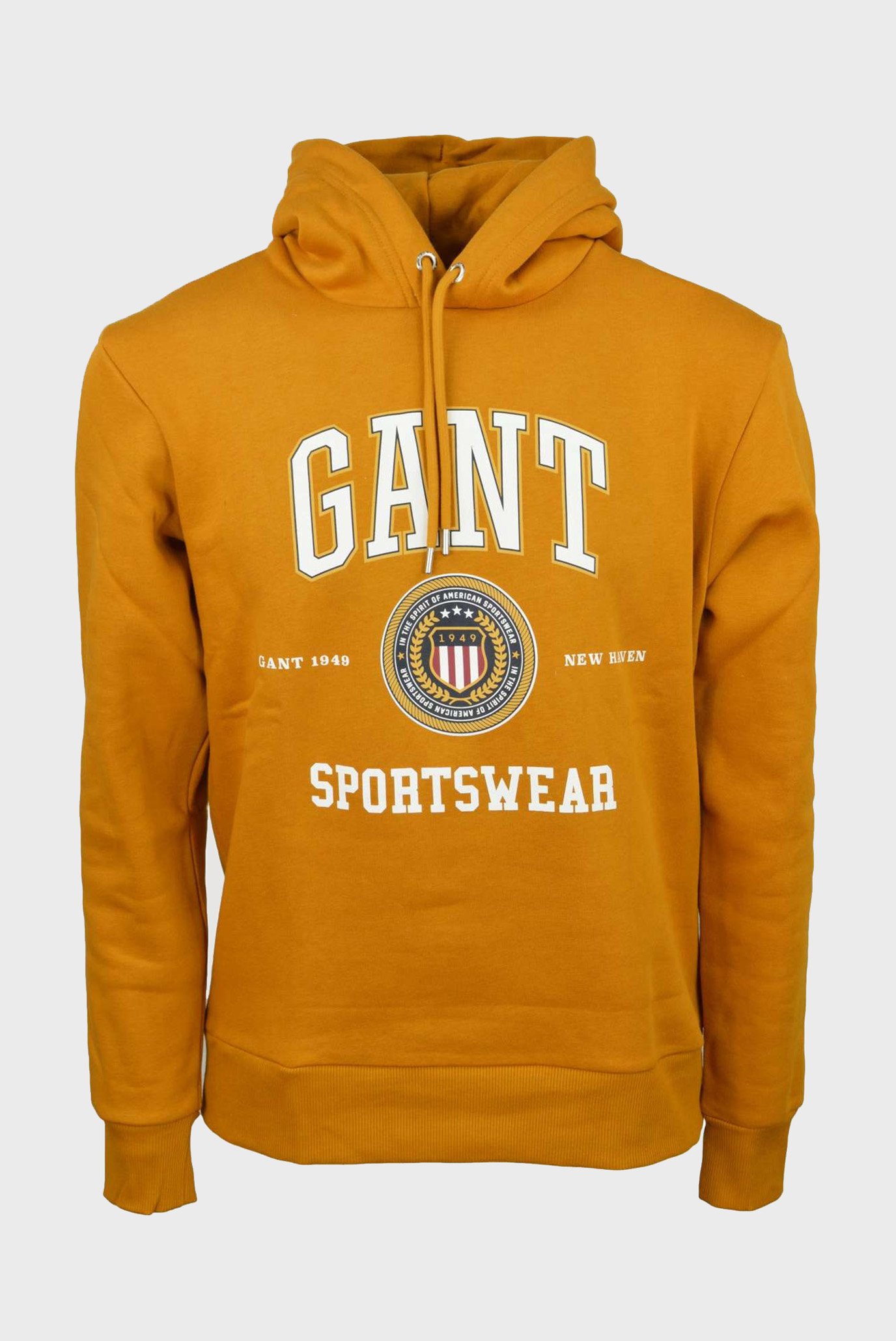 Чоловіче помаранчеве худі GANT CREST SHIELD SWEAT HOODIE 1