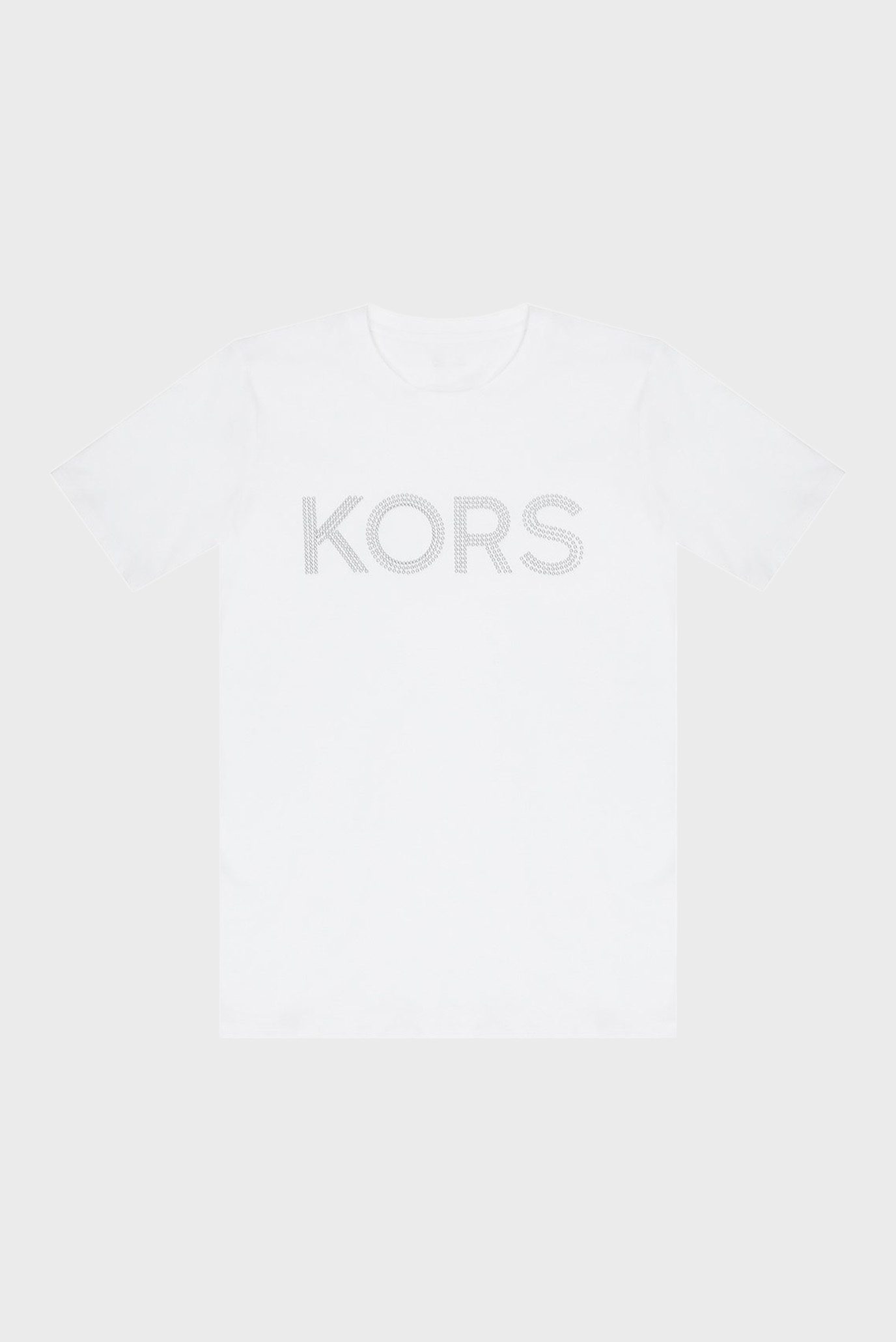 Жіноча біла футболка KORS STUD SMRCAMP TEE 1