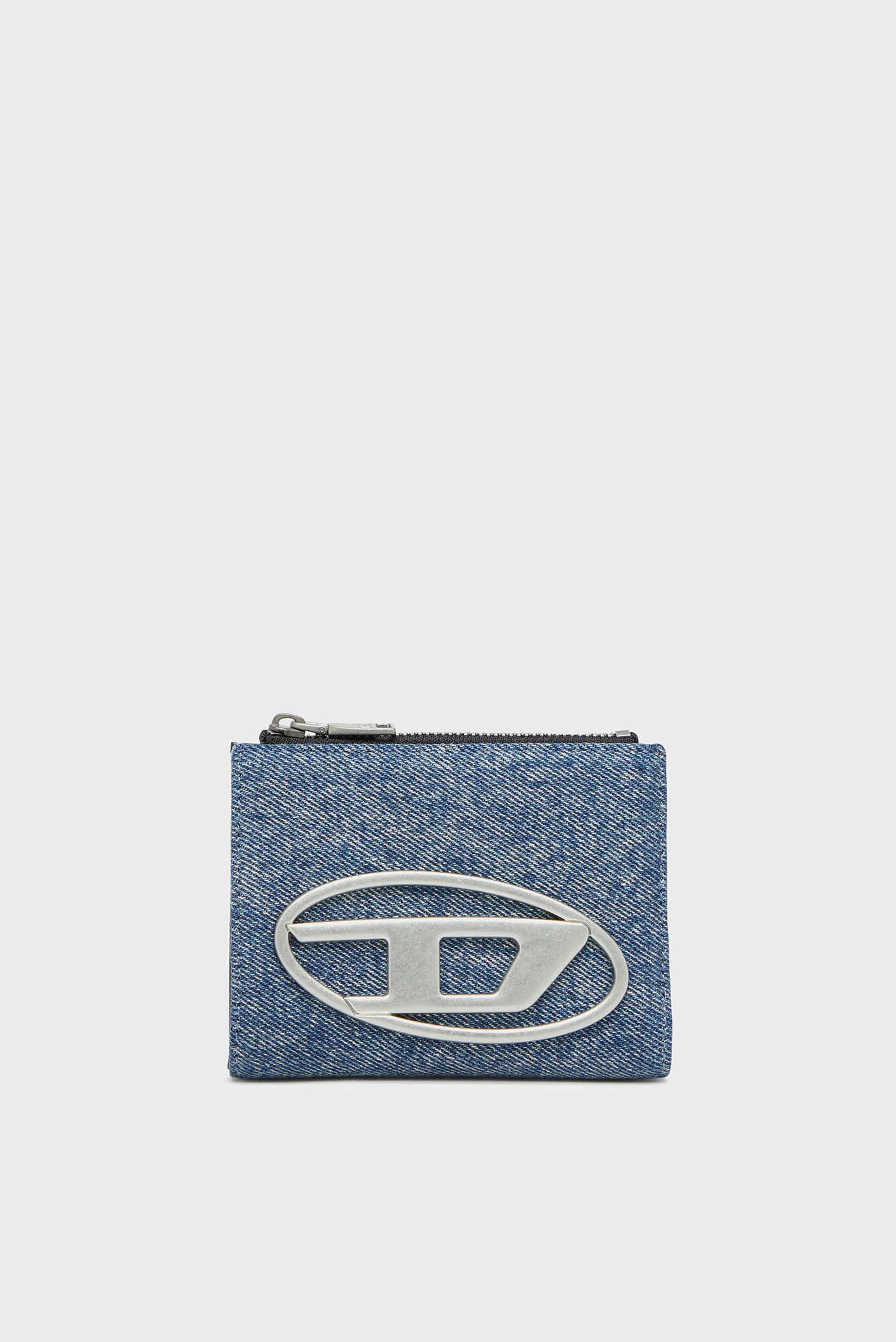 Женский синий джинсовый кошелек 1DR BI-FOLD ZIP II Синий ONESIZE Diesel X09888 P1730