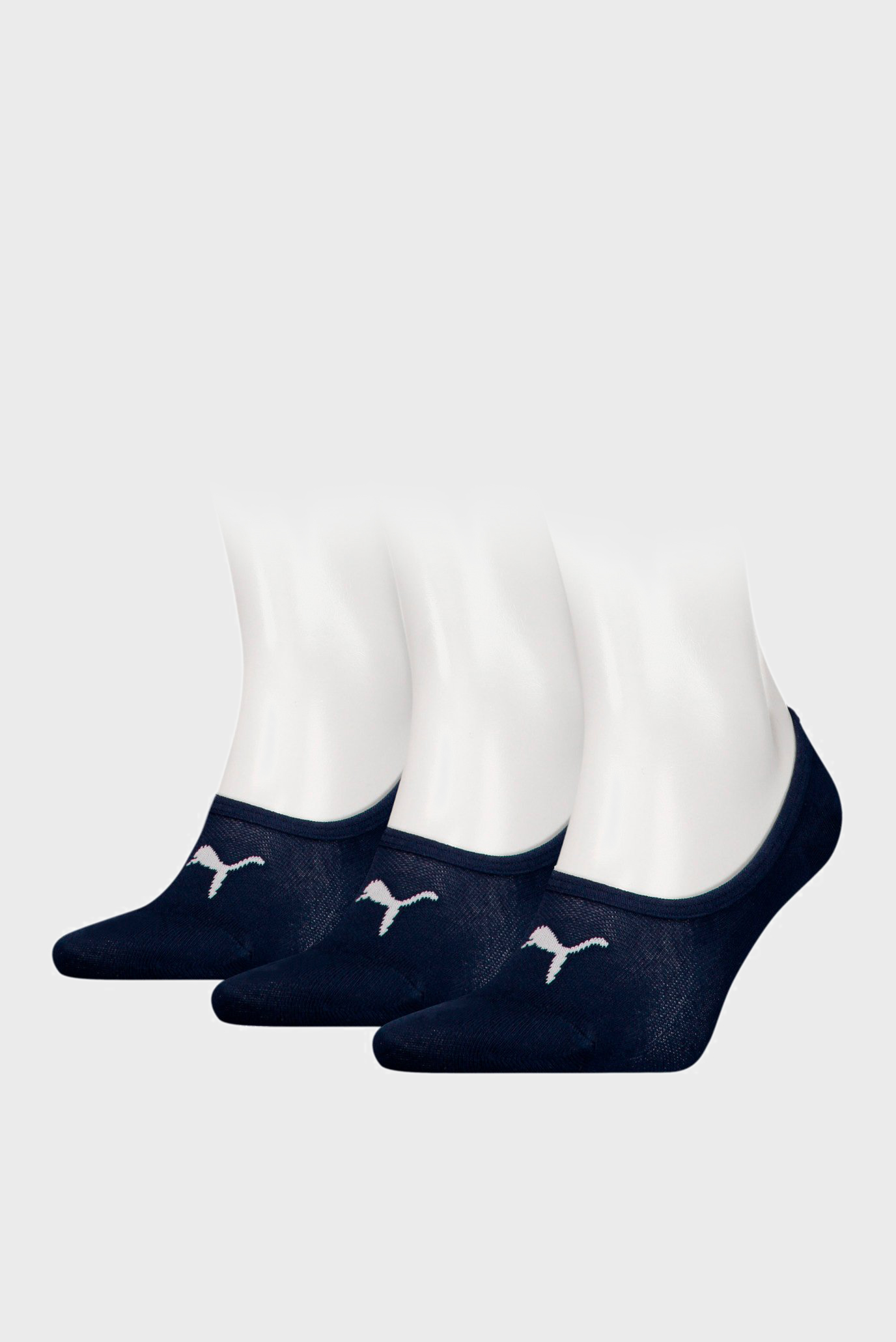 Черные носки (3 пары) PUMA FOOTIE 3P UNISEX 1