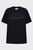 Женская черная футболка MULTI LOGO