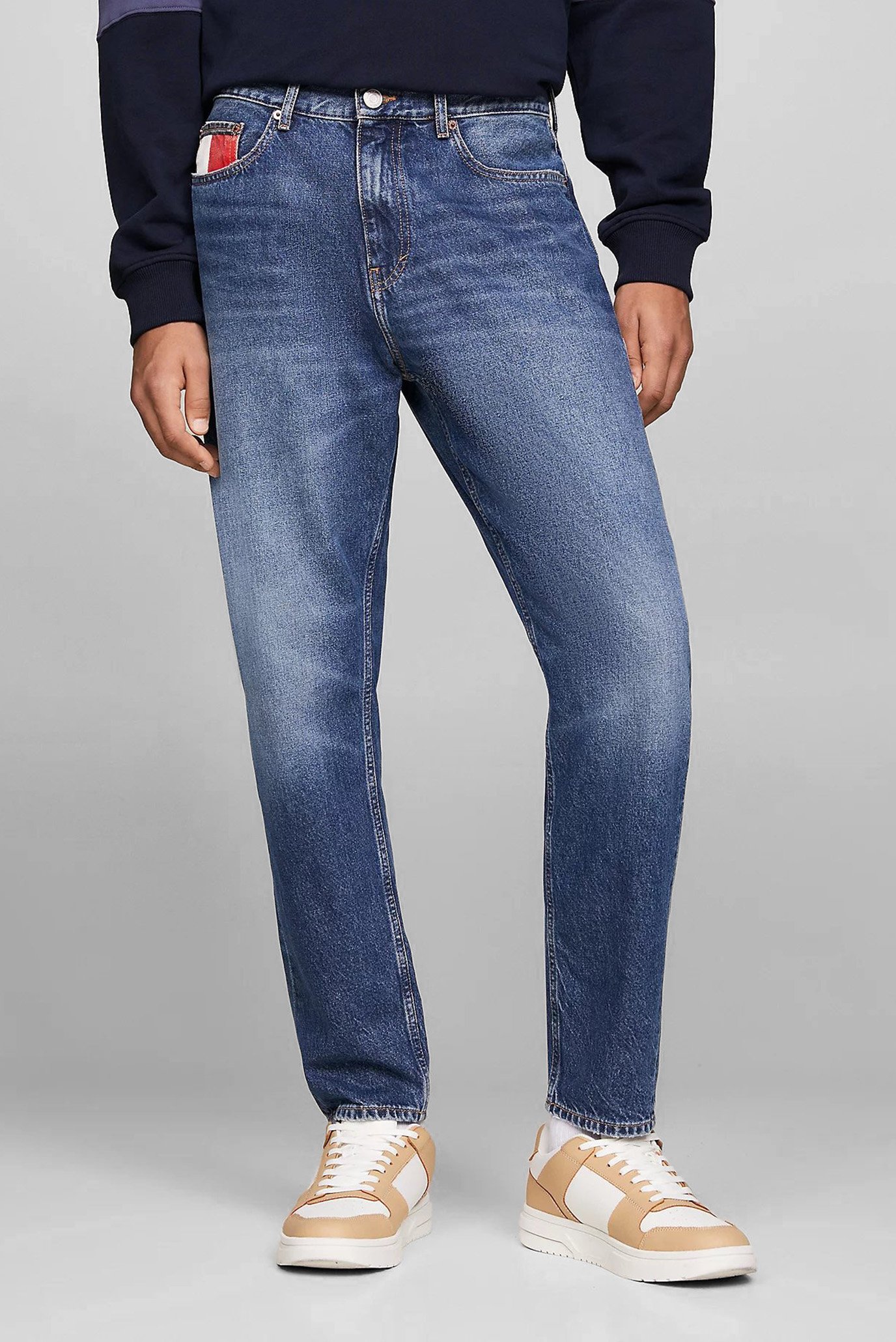 Чоловічі сині джинси ISAAC RLXD TAPERED 1