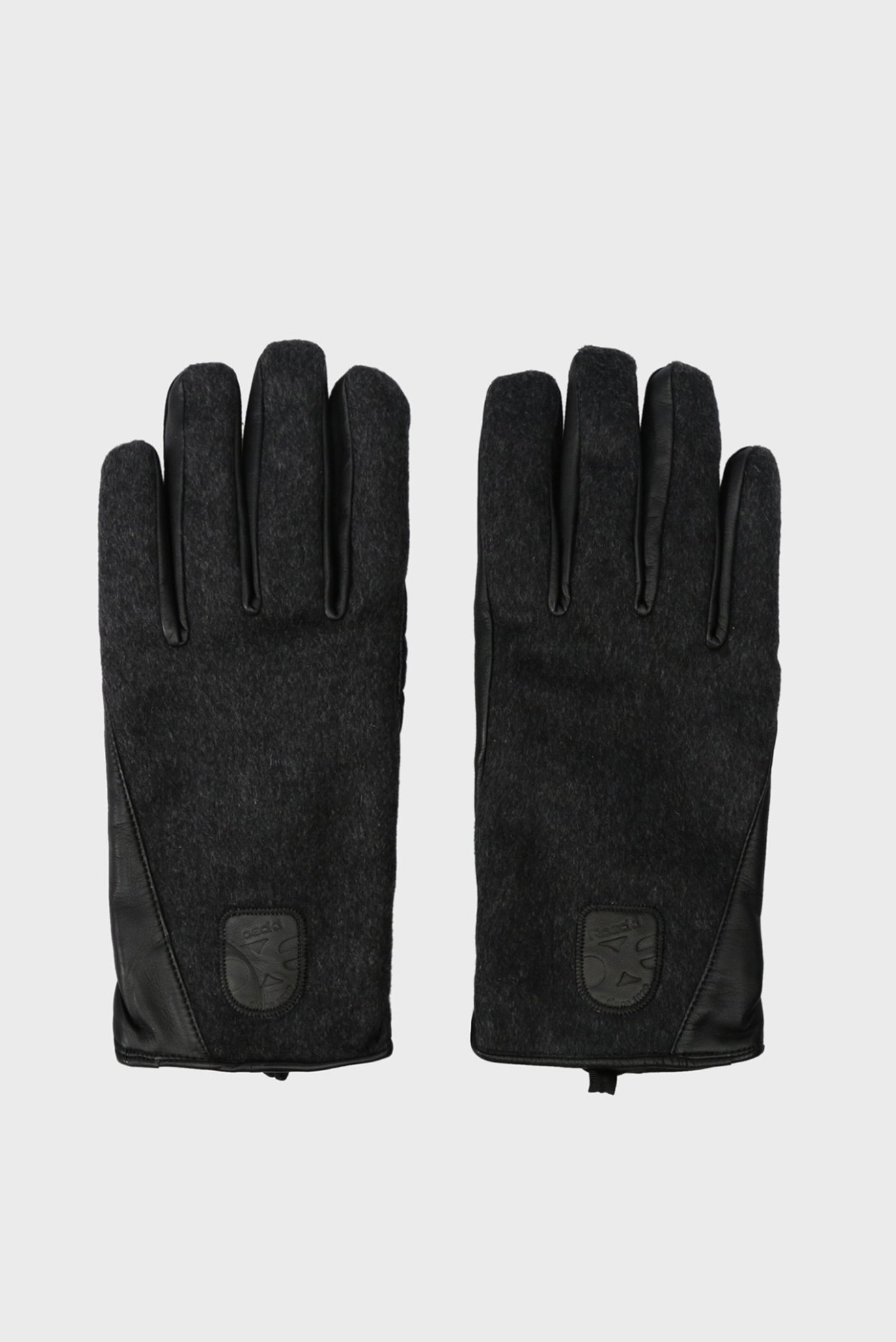 Чоловічі сірі вовняні рукавички 1