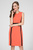 Женское оранжевое платье CONTRAST PANEL