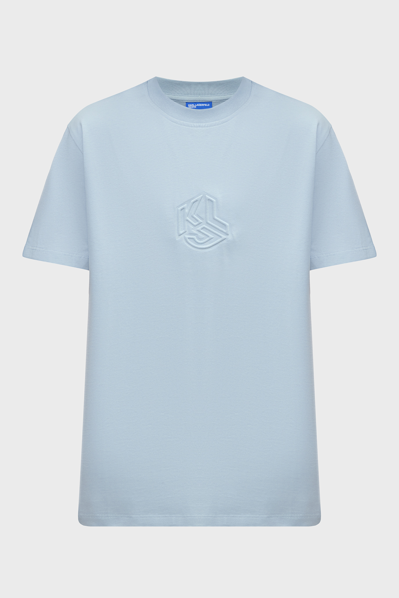 Мужская голубая футболка klj 3d monogram sslv reg tee 1