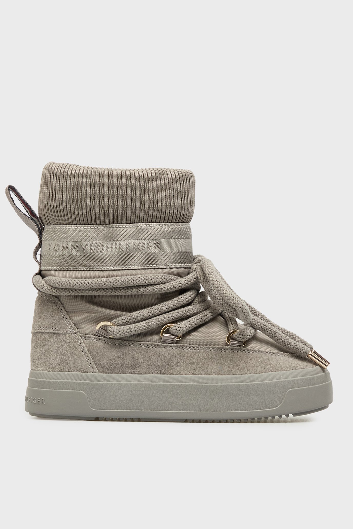Женские серые луноходы LOGOTAPE Серый 37 Tommy Hilfiger FW0FW08998 Женские серые луноходы LOGOTAPE Серый 37 Tommy Hilfiger FW0FW08998