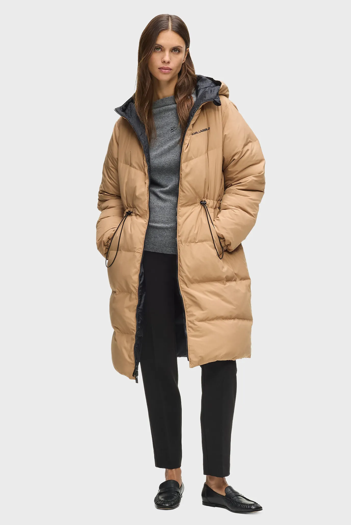 Жіноча двостороння куртка reversible long 1