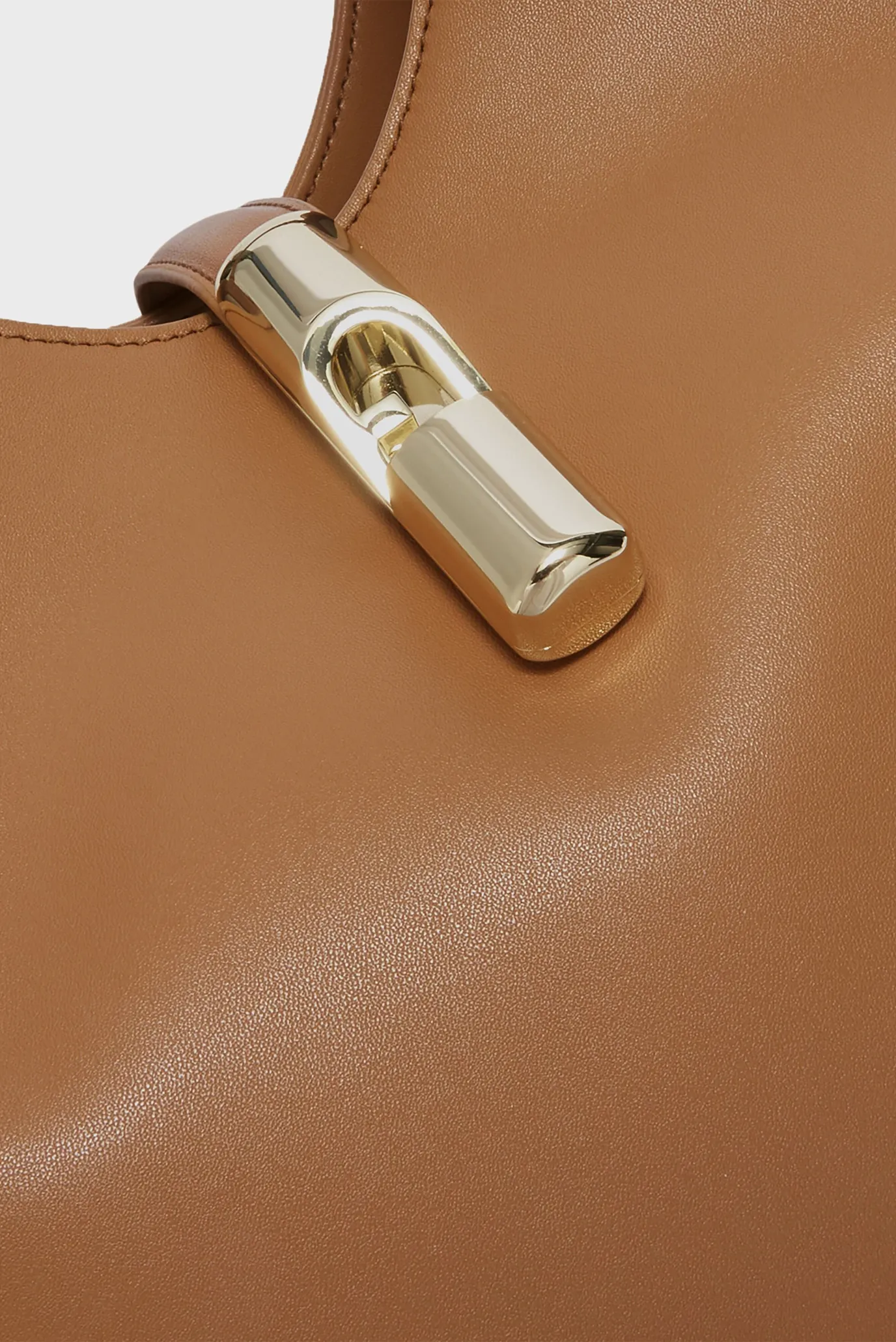 Женская рыжая кожаная сумка 6