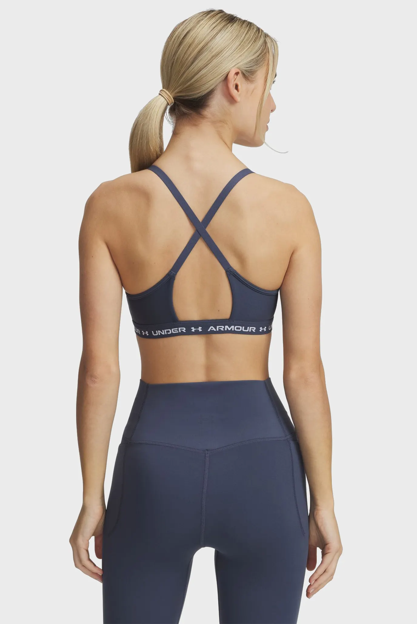 Жіночий темно-сірий топ UA Crossback Low Bra 6