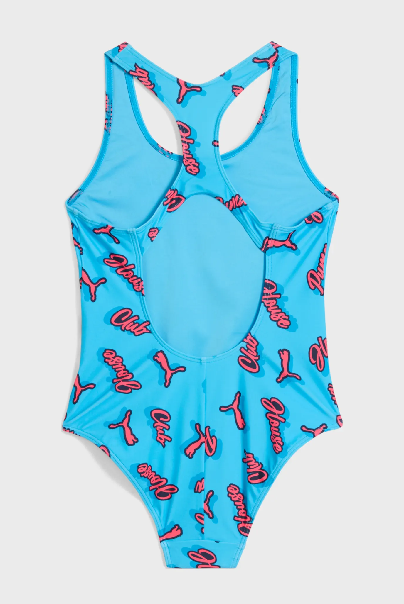 Детский голубой купальник с узором Printed Racerback Swimsuit Youth 2