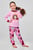 Детская розовая пижама (свитшот, брюки)