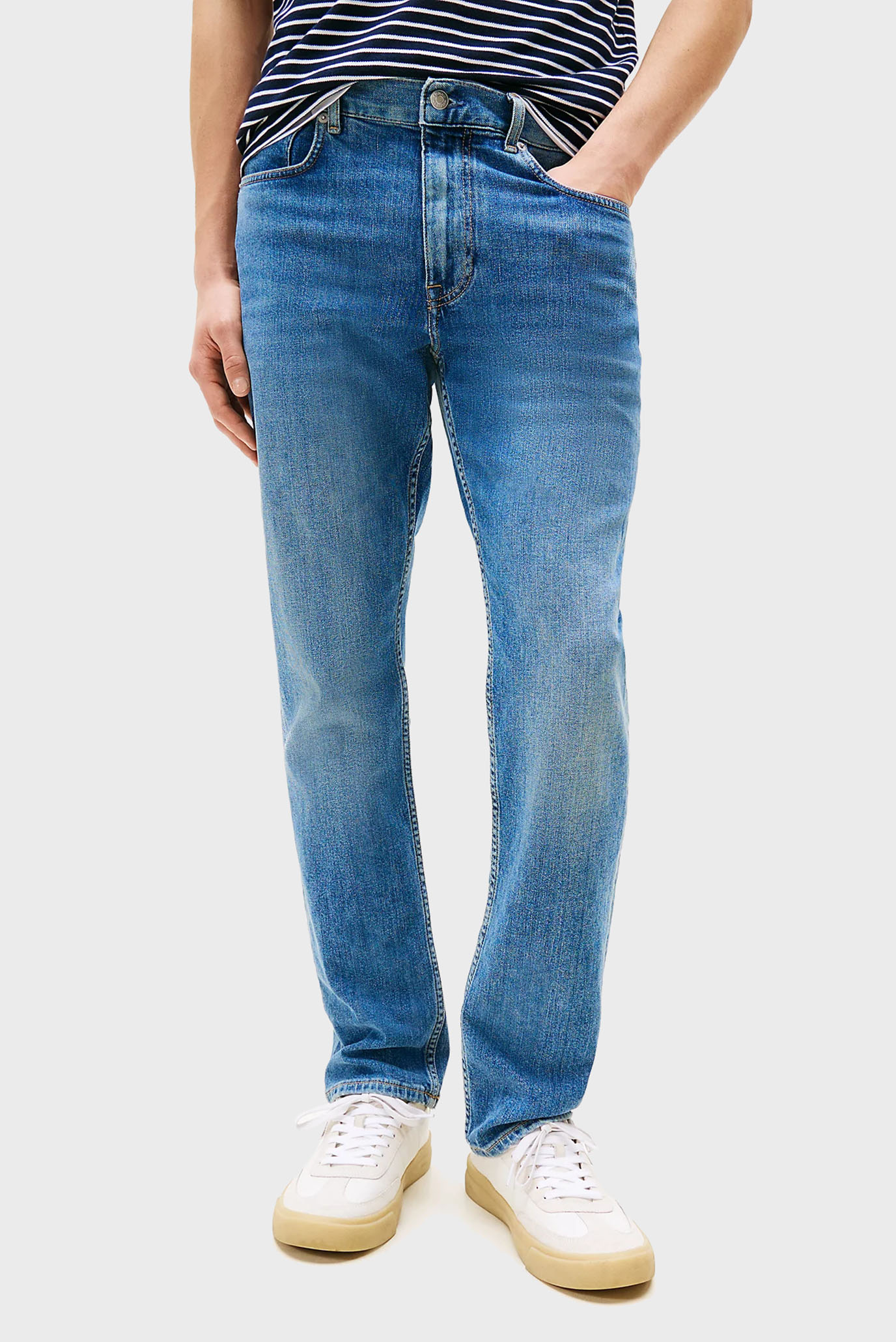 Мужские синие джинсы CORE HARLEM STONE BLUE Синий 34-32 Tommy Hilfiger MW0MW39043 Мужские синие джинсы CORE HARLEM STONE BLUE Синий 34-32 Tommy Hilfiger MW0MW39043