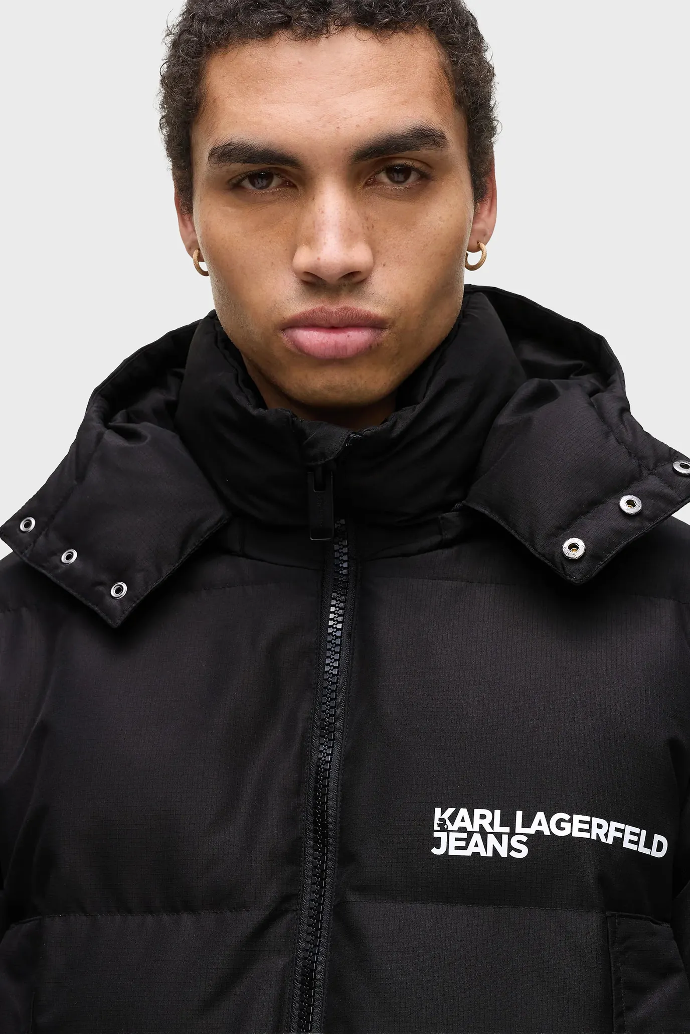 Чоловіча чорна куртка puffer 4