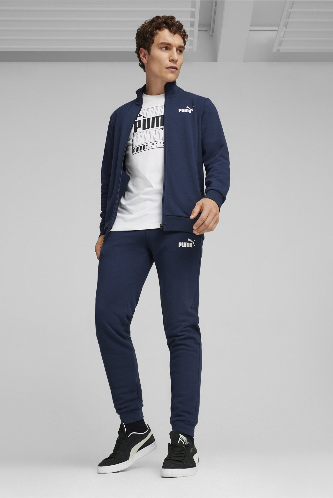 Мужской темно-синий спортивный костюм (кофта, брюки) Clean Men's Tracksuit 1