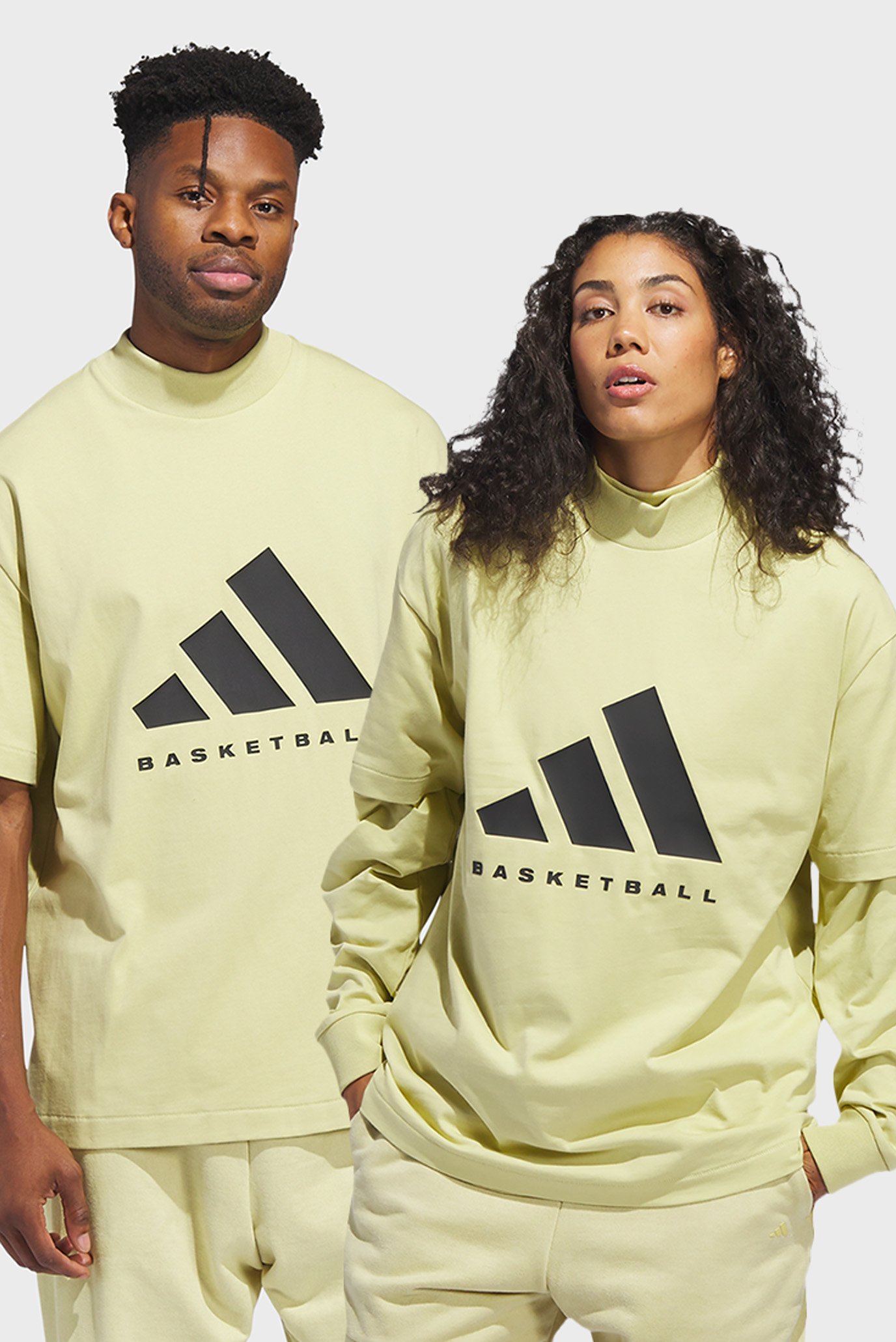 Желтая футболка adidas Basketball (унисекс) 1