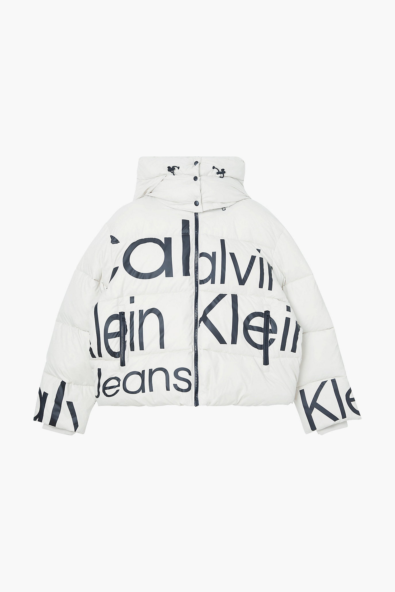 Женская белая куртка Bold Disrupted Logo Puffer Calvin Klein Jeans