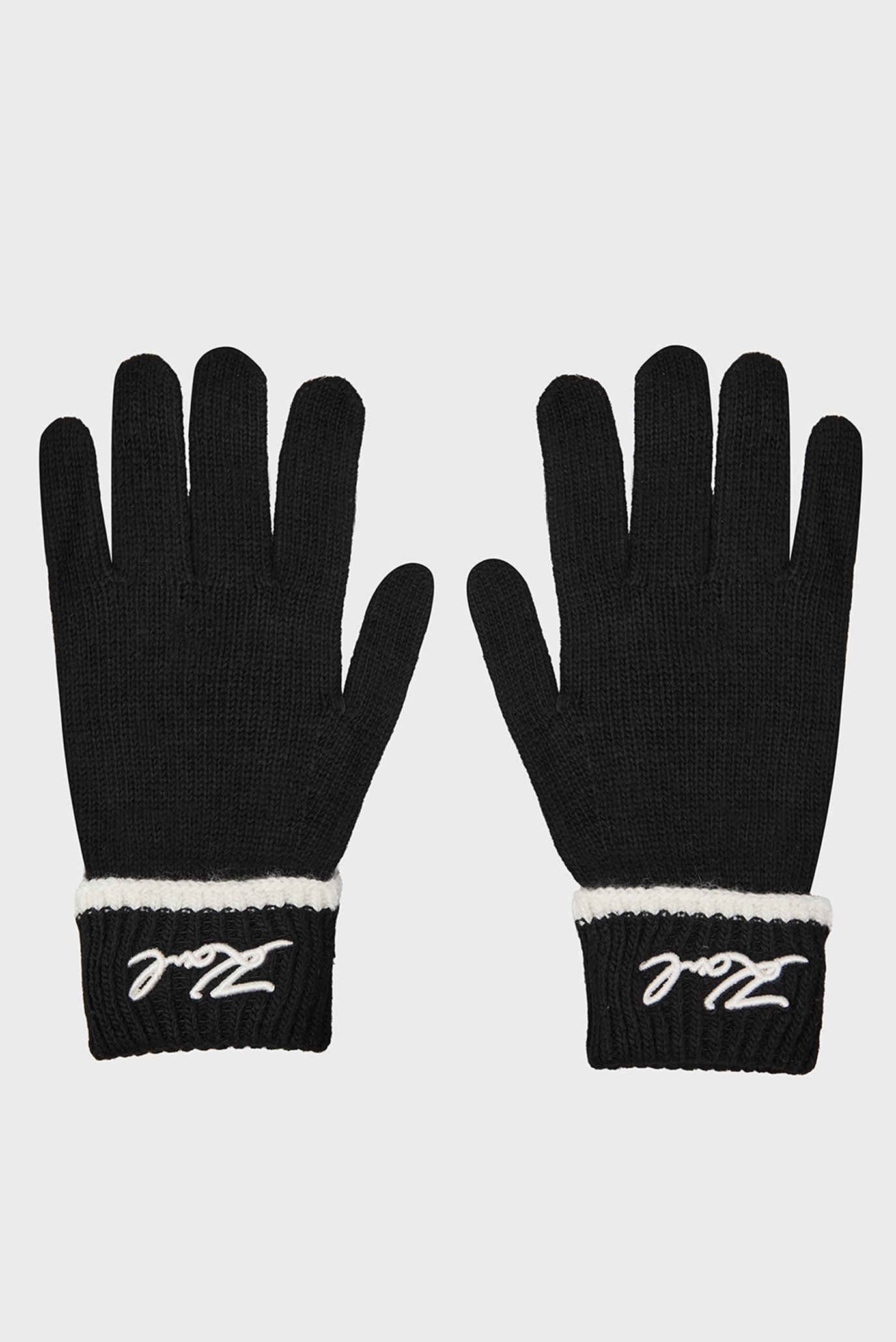 Женские черные перчатки K SIGNATURE KNIT GLOVE 1