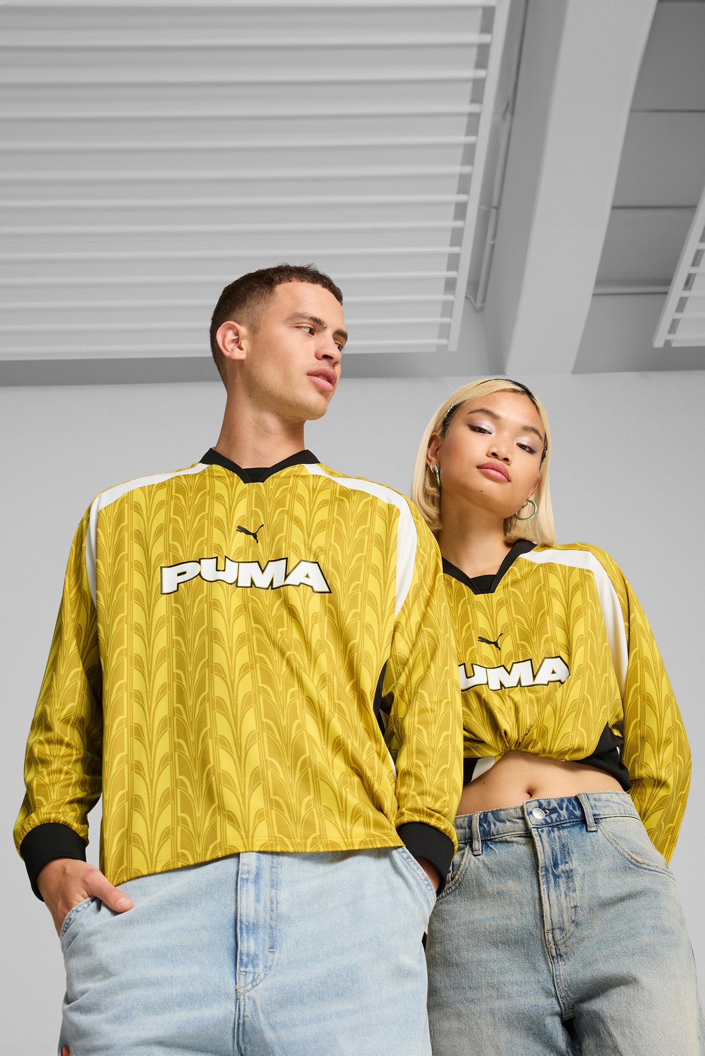 Жовтий лонгслів Long Sleeve Football Jersey Unisex (унісекс) 1