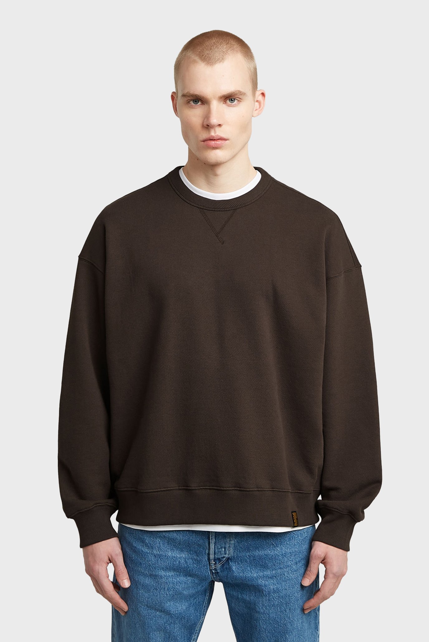 Мужской темно-коричневый свитшот Essential Коричневый XXL G-Star RAW D27748,D395 Мужской темно-коричневый свитшот Essential Коричневый XXL G-Star RAW D27748,D395