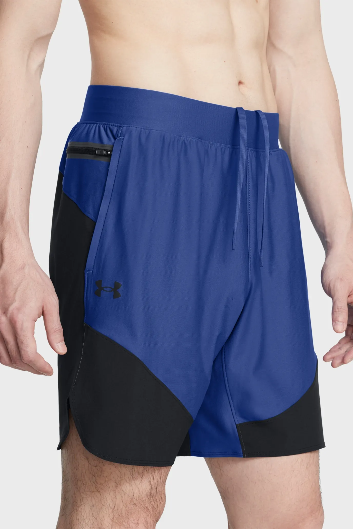 Мужские синие шорты UA Peak Woven Hybrid Short 4