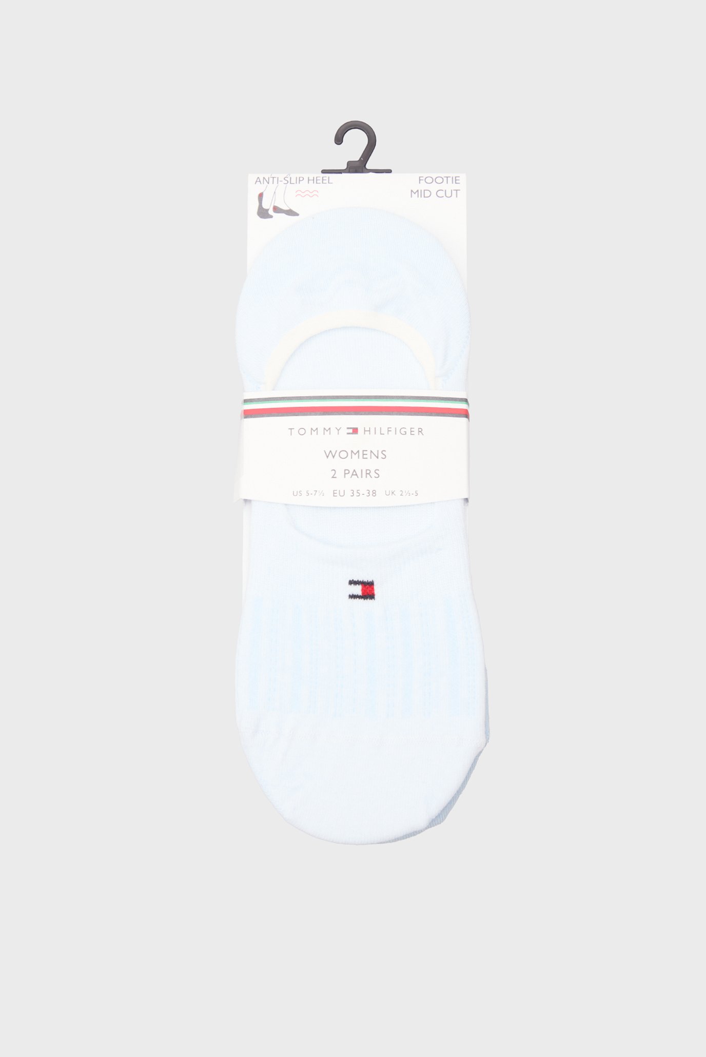 Женские голубые следы (2 пары) MID CUT Голубой 39-42 Tommy Hilfiger 701232981 Женские голубые следы (2 пары) MID CUT Голубой 39-42 Tommy Hilfiger 701232981