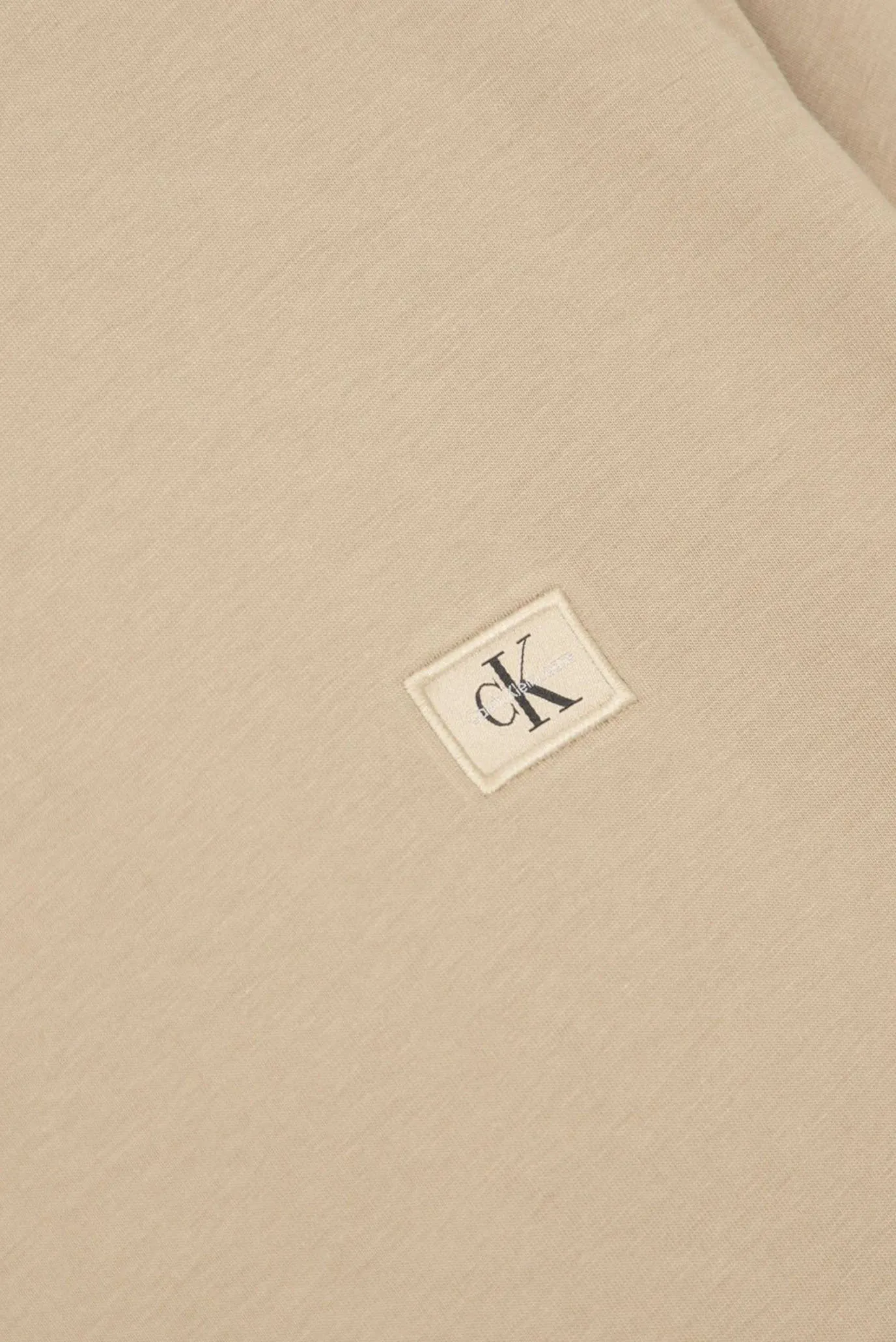 Мужская бежевая футболка WOVEN LABEL REGULAR 3