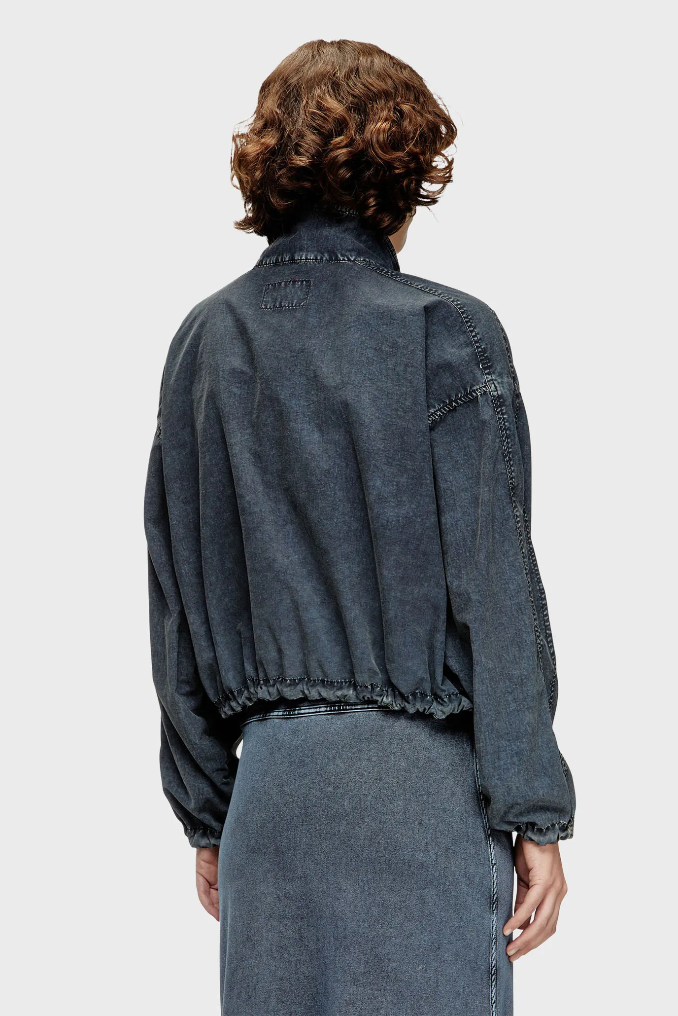 Женская темно-синяя джинсовая куртка GIACCA 3