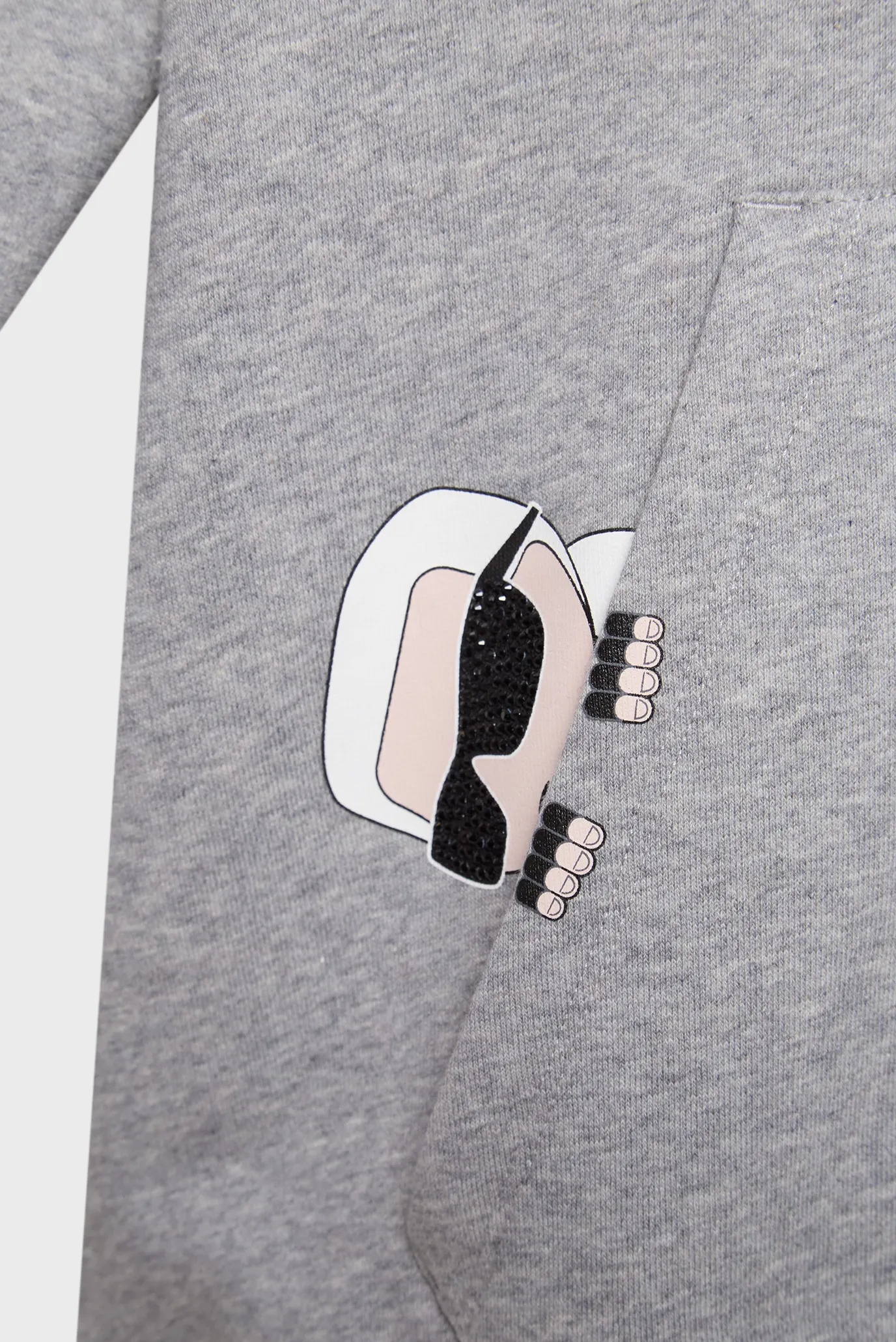 Женская серая спортивная кофта IKON PEAK-A-BOO 3