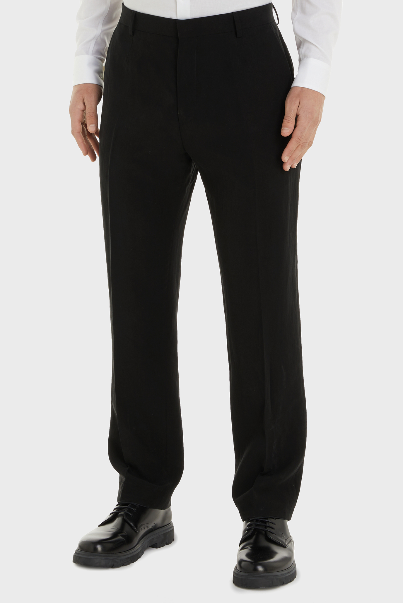 Мужские черные брюки STRAIGHT PANTS Черный M Calvin Klein K10K111995 Мужские черные брюки STRAIGHT PANTS Черный M Calvin Klein K10K111995