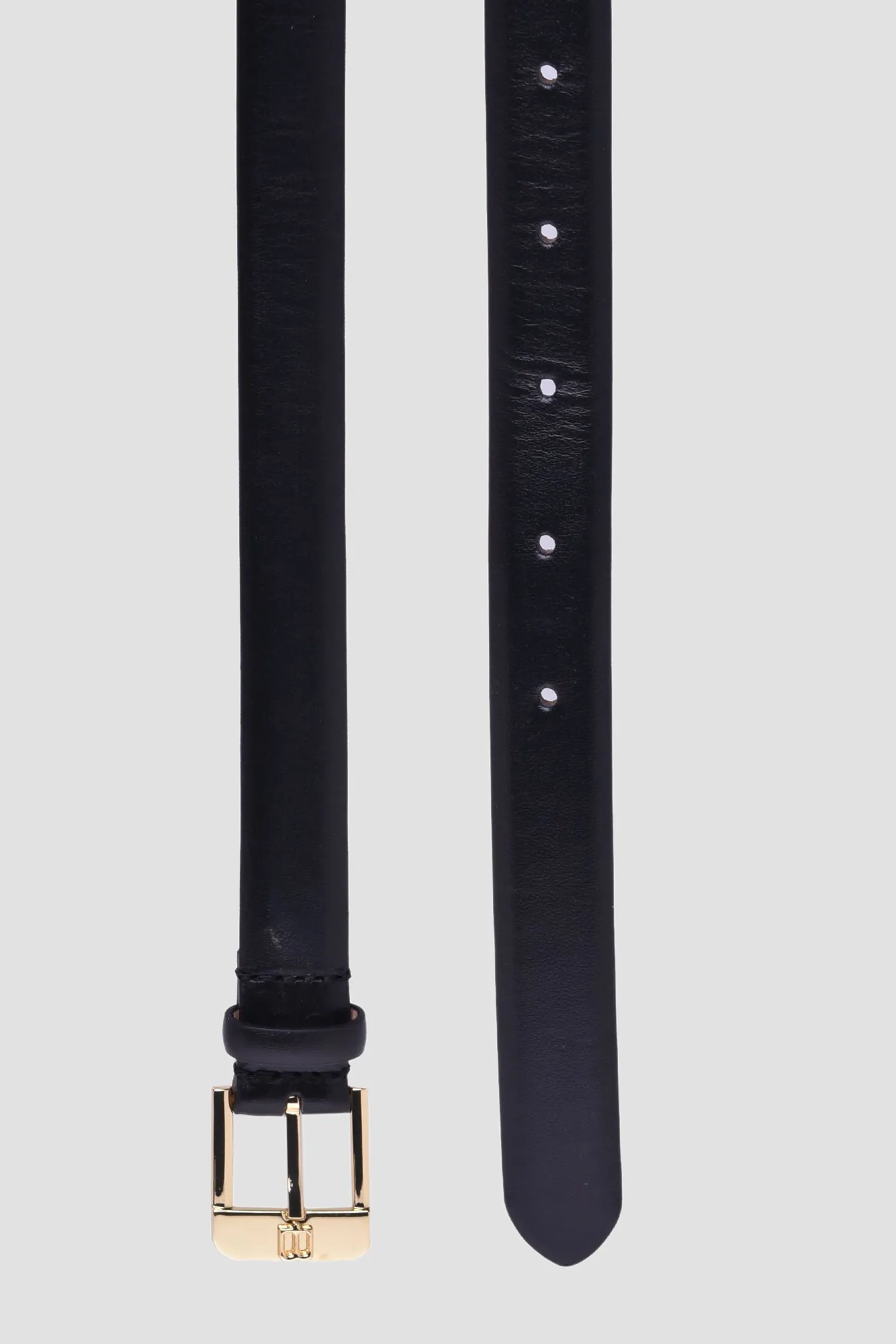 Жіночий чорний шкіряний ремінь 2