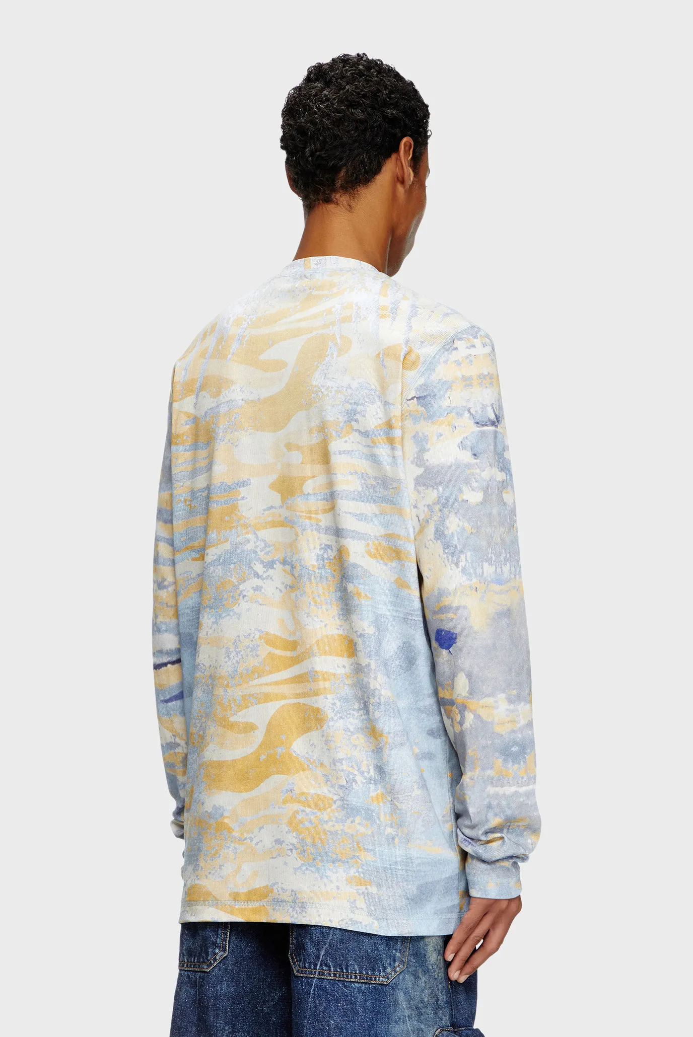 Мужской камуфляжный лонгслив T-JUSER-DD Diesel x Damiano David 3