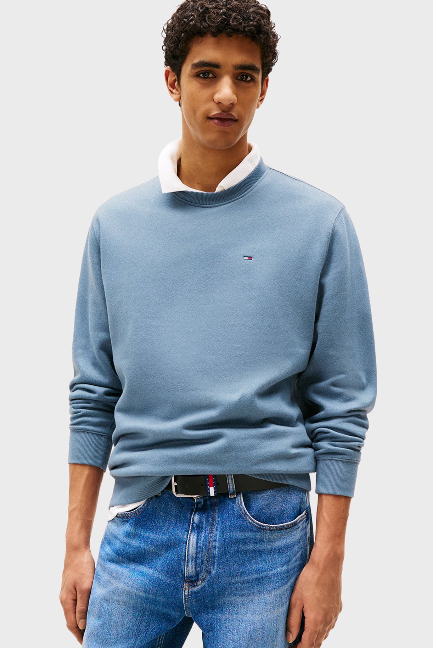 Мужской синий свитшот REG S FLAG Синий XL Tommy Jeans DM0DM20741 Мужской синий свитшот REG S FLAG Синий XL Tommy Jeans DM0DM20741