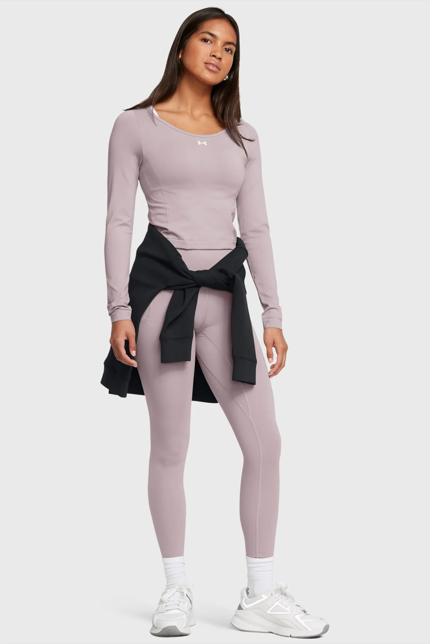 Жіночий пудровий лонгслів UA Vanish Seamless LS 2