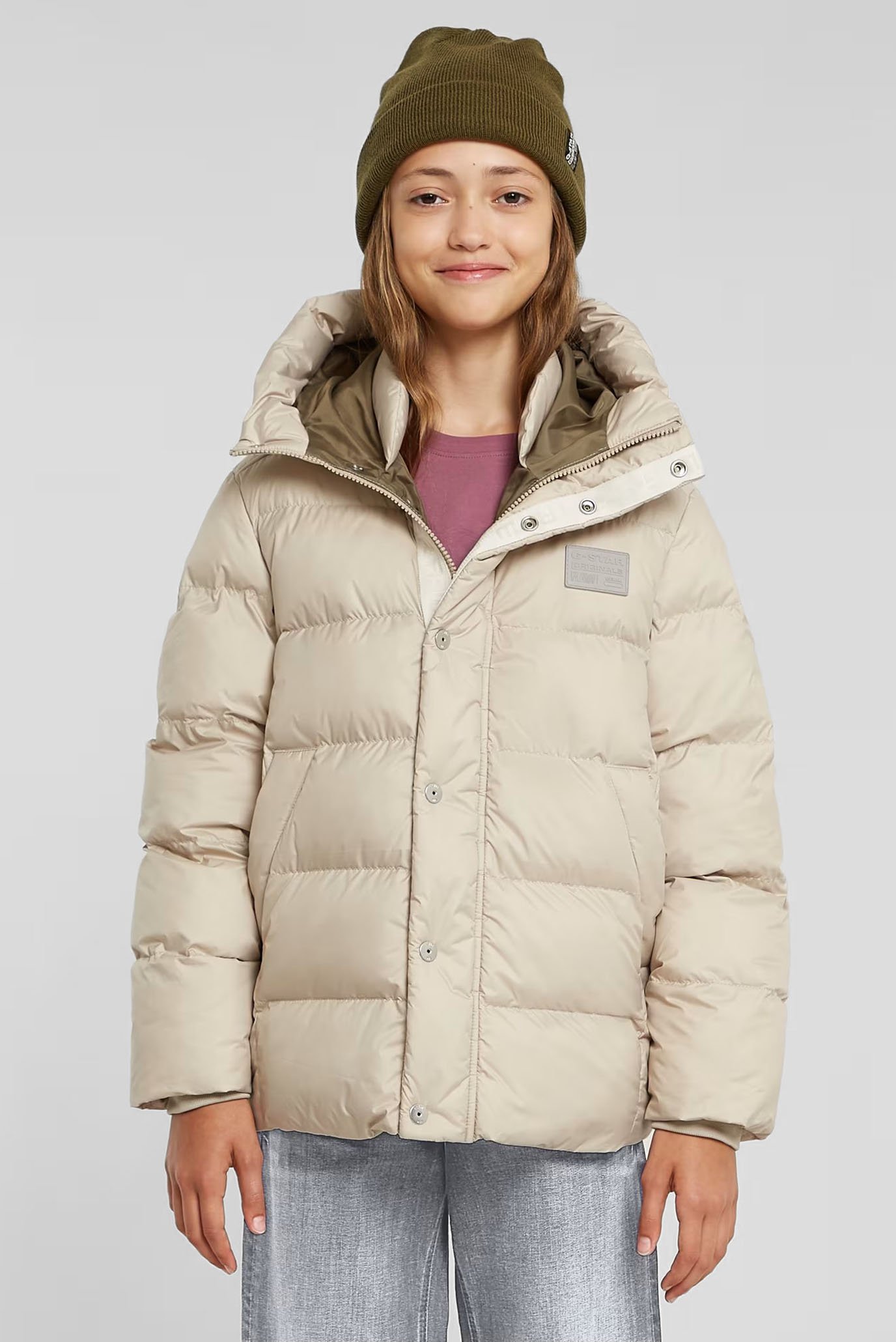 Дитяча бежева куртка Whistler short puffer 1