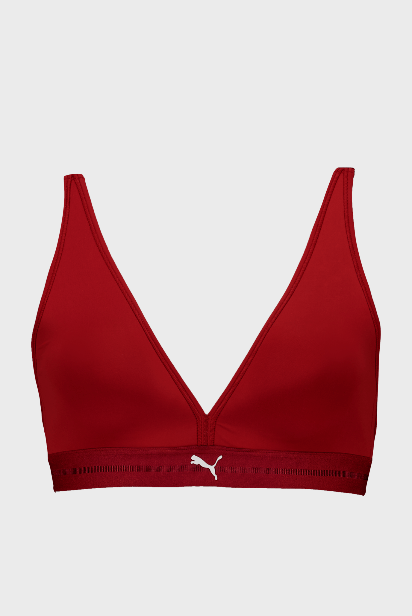 Женский красный бюстгальтер PUMA Women's Padded Triangle Top 1