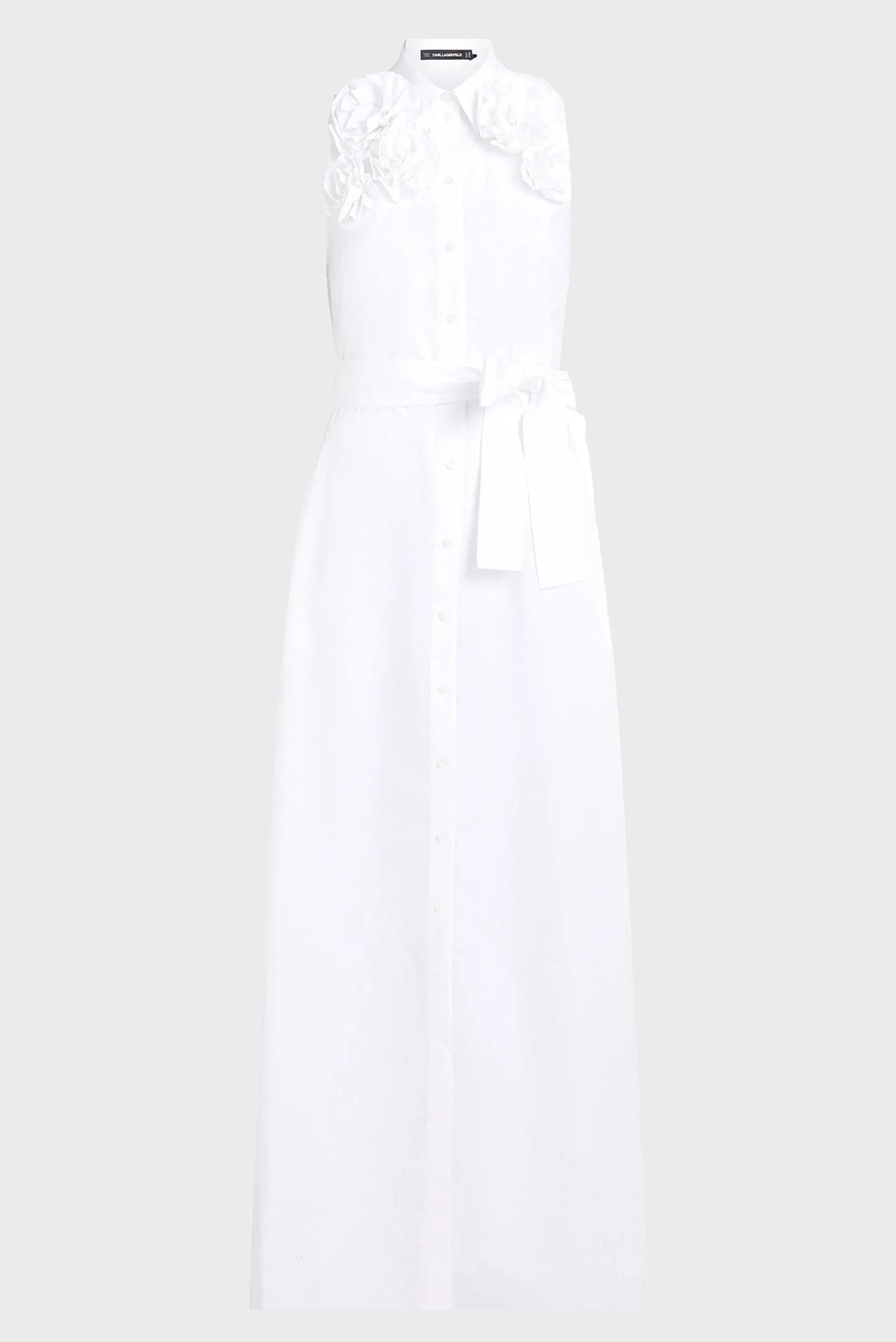 Женское белое платье FLOWER SHIRT DRESS Белый 44 Karl Lagerfeld A2W13004 Женское белое платье FLOWER SHIRT DRESS Белый 44 Karl Lagerfeld A2W13004