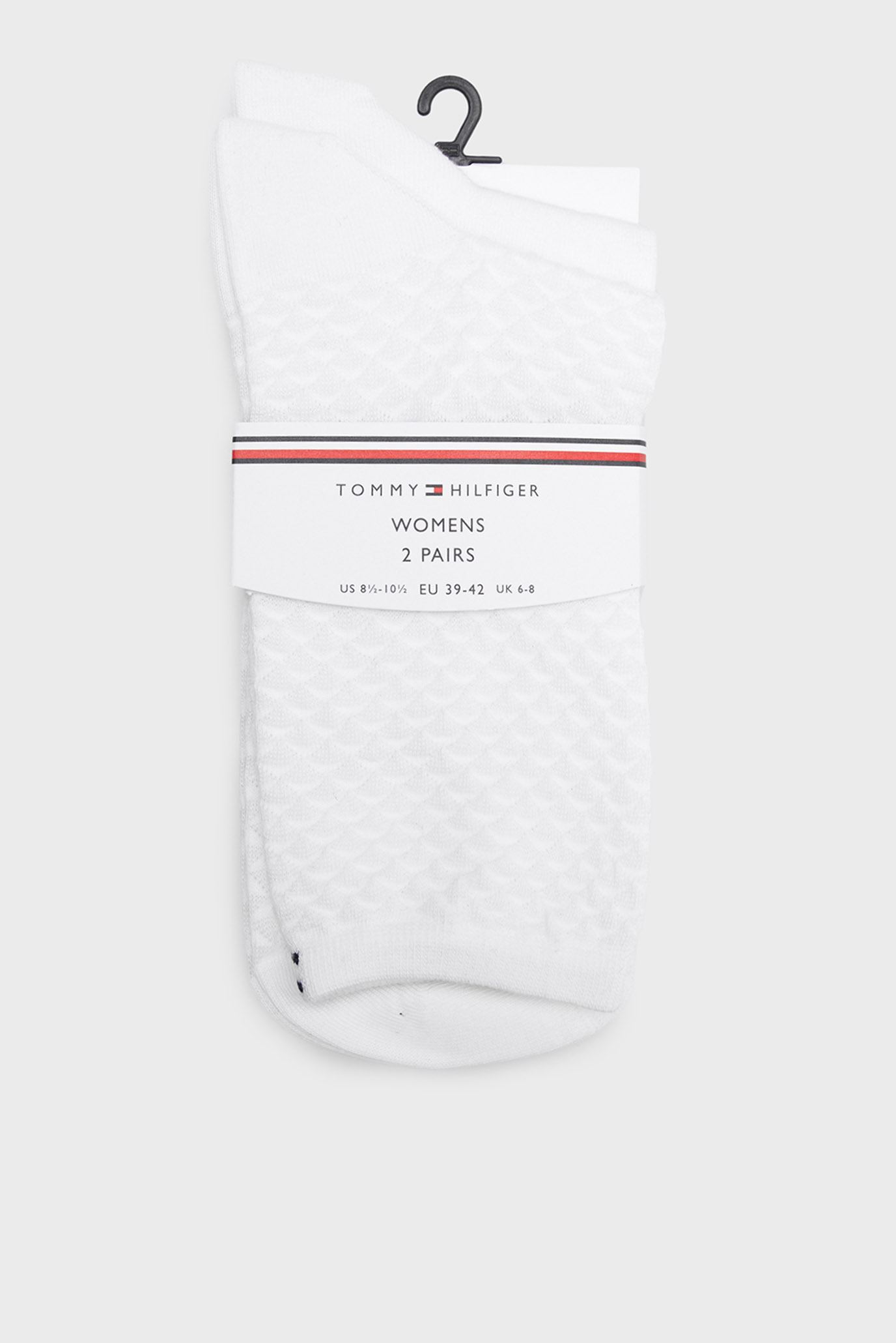 Жіночі білі шкарпетки (2 пари) DIAMOND STRUCTURE 1