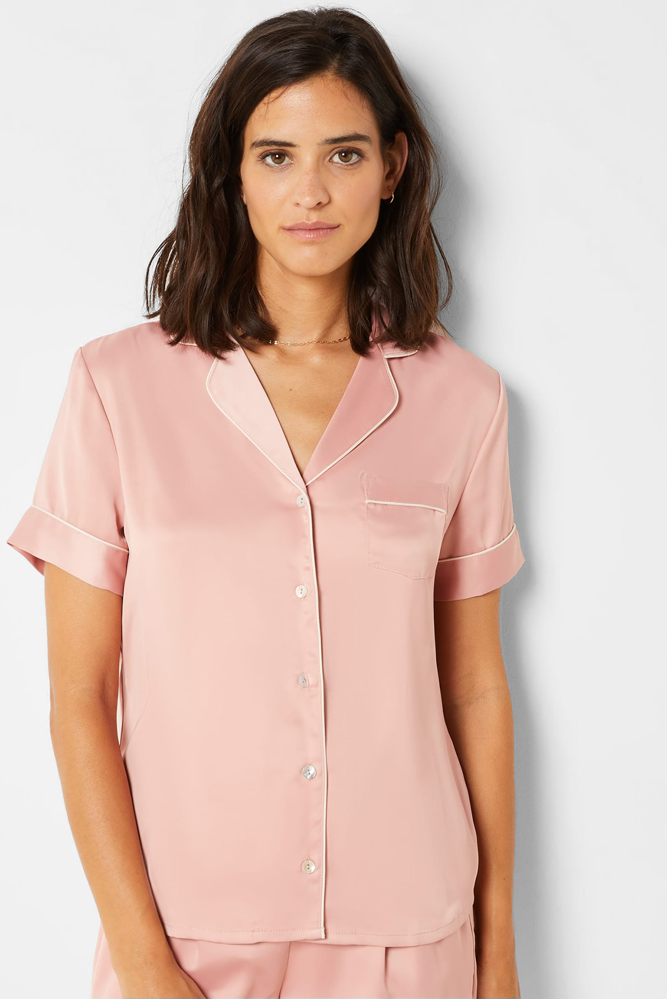 Женская розовая рубашка GIA 1
