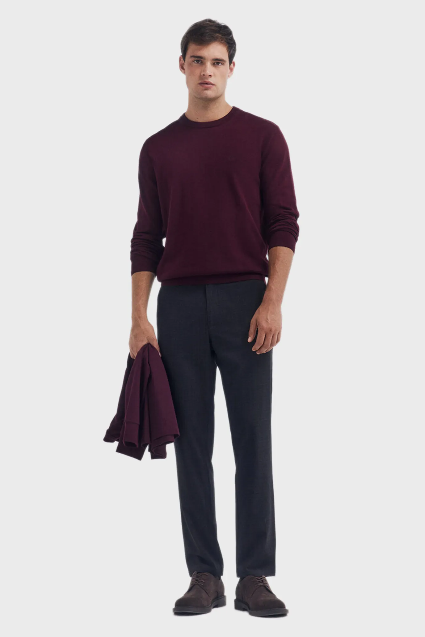Мужской бордовый джемпер 2