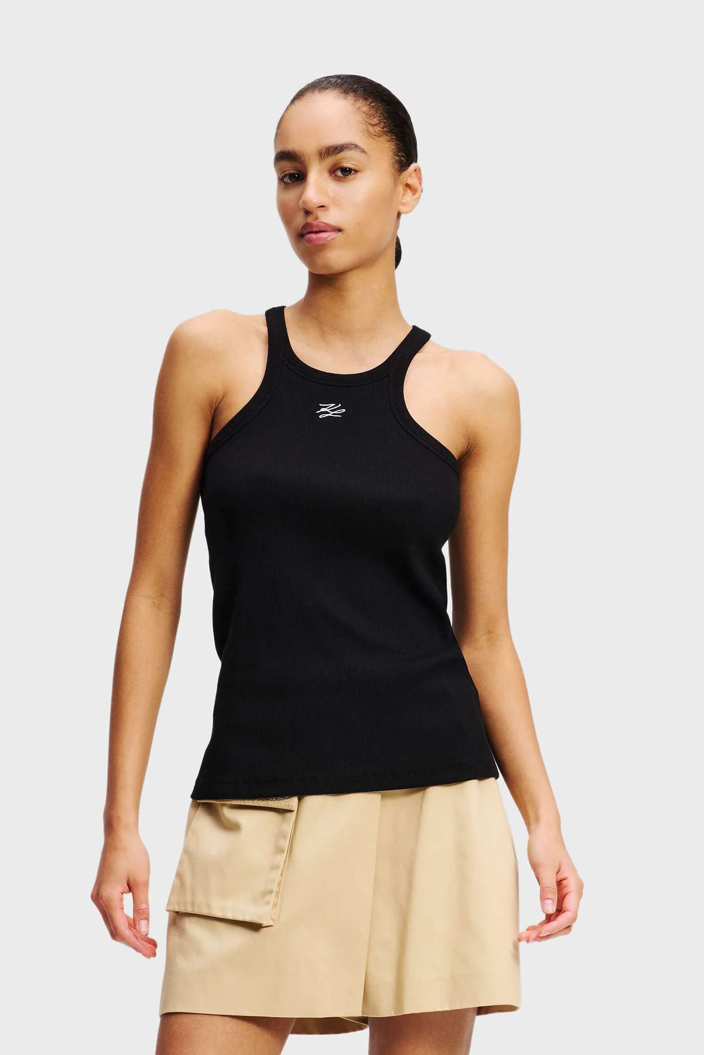 Женская черная майка AUTOGRAPH TANK Черный M Karl Lagerfeld A2W17107 Женская черная майка AUTOGRAPH TANK Черный M Karl Lagerfeld A2W17107