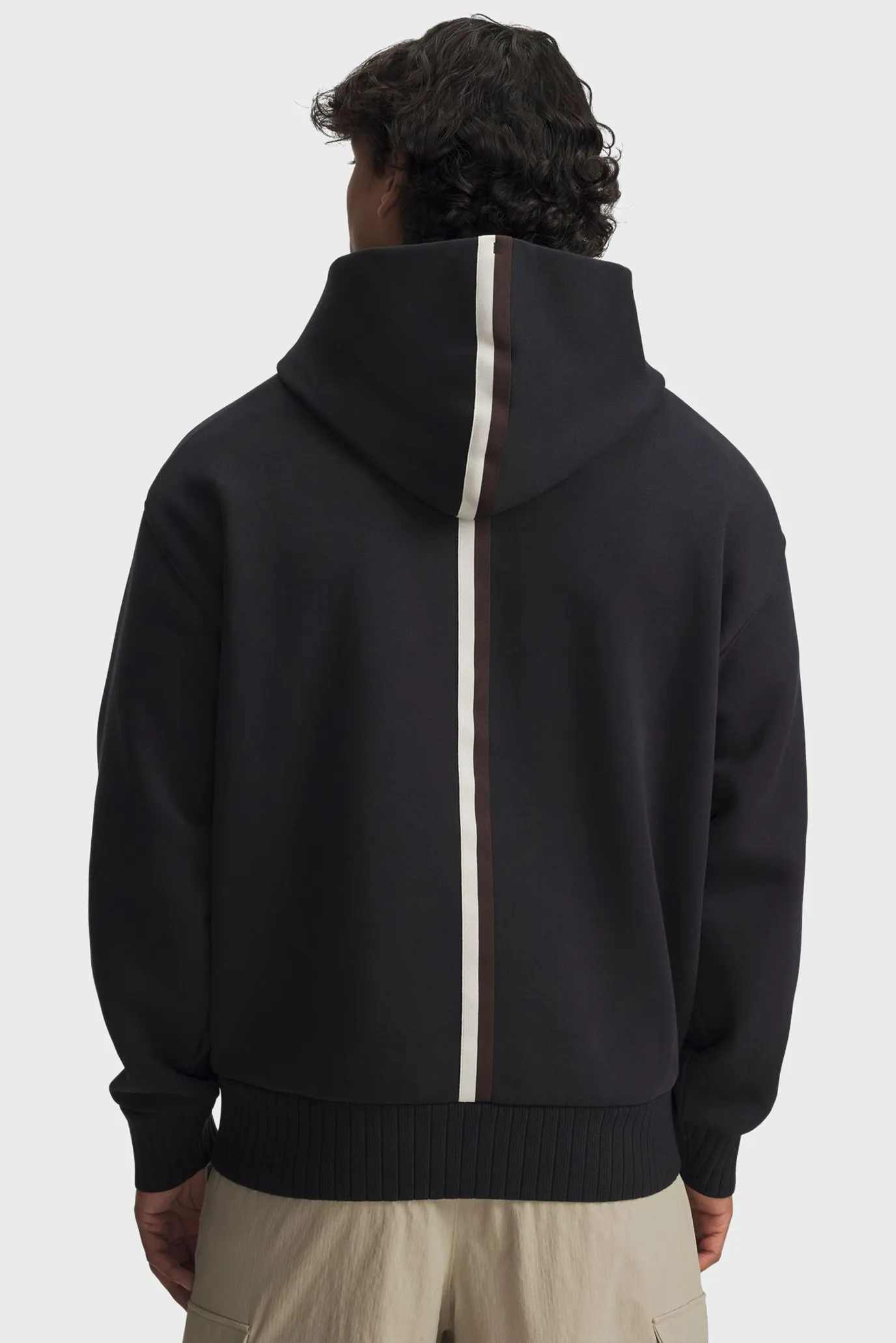 Мужское черное худи UA Icon Heavy Rib Hdy 2