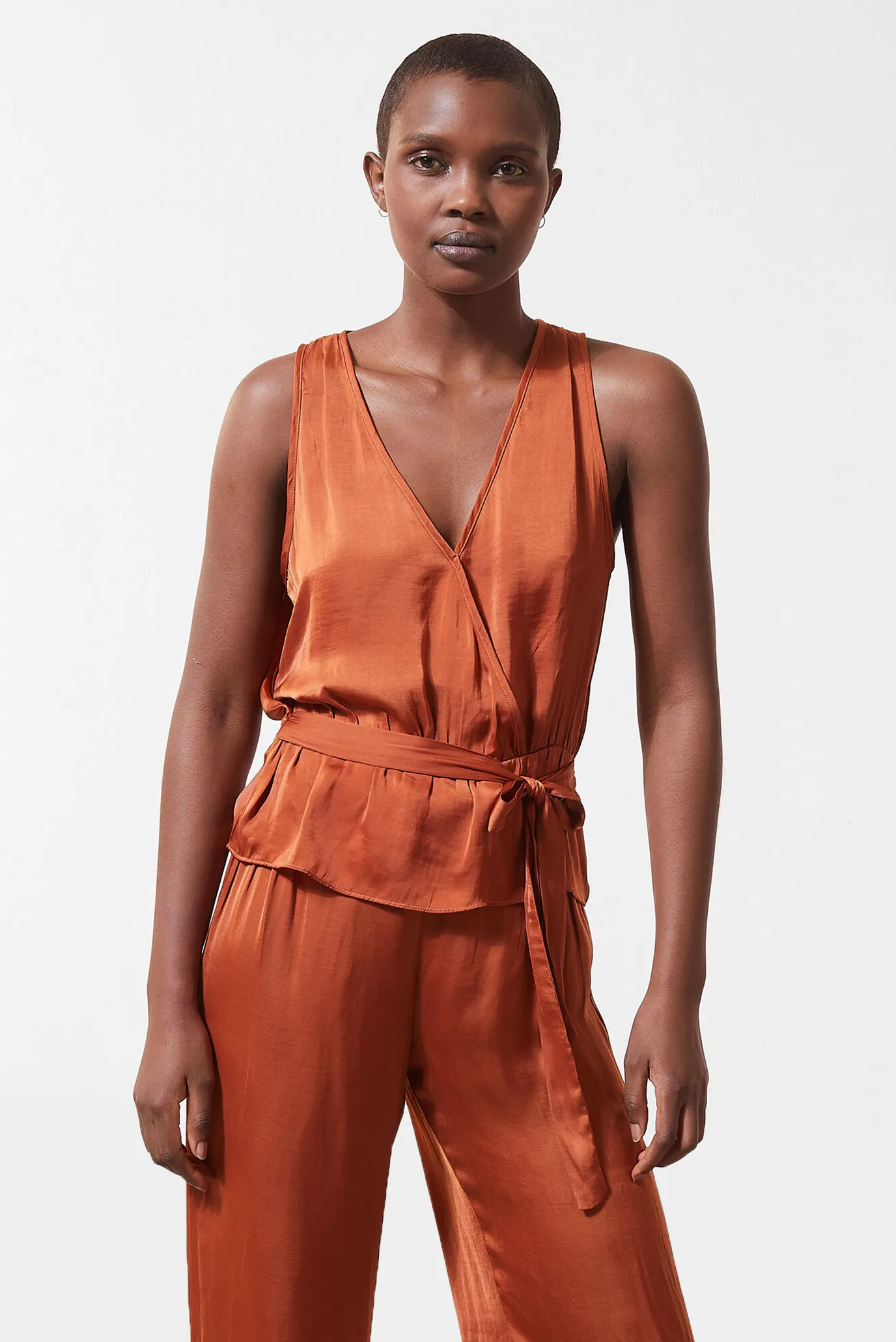 Женская терракотовая майка LINUS 2