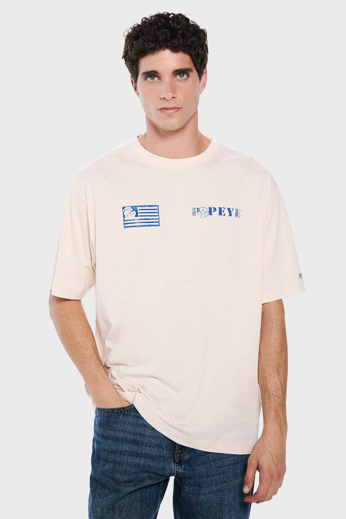 Мужская белая футболка Popeye 1929 Белый XXL SPRINGFIELD 1459336 Мужская белая футболка Popeye 1929 Белый XXL SPRINGFIELD 1459336