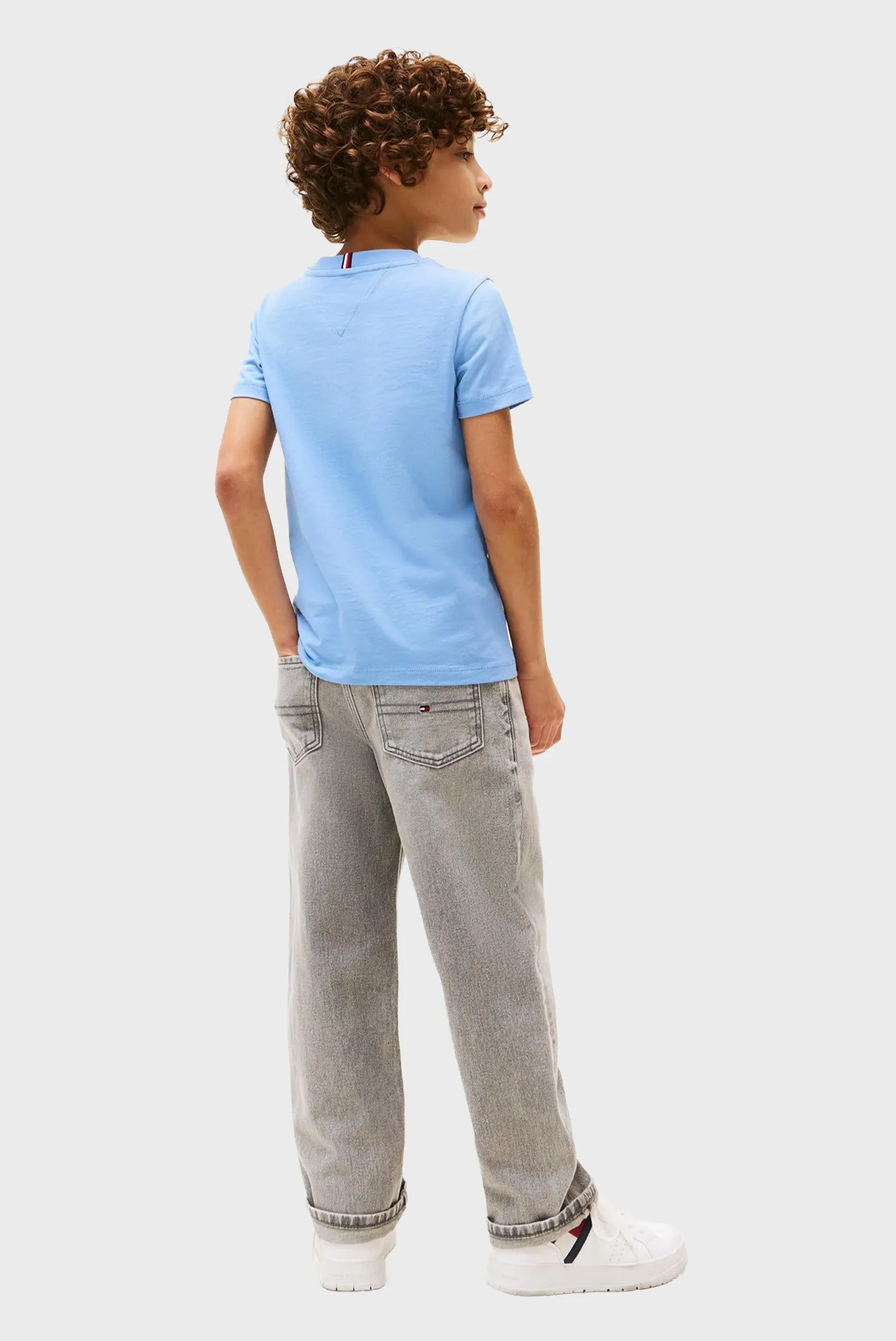 Дитяча блакитна футболка TOMMY SCRIPT FLAG 3