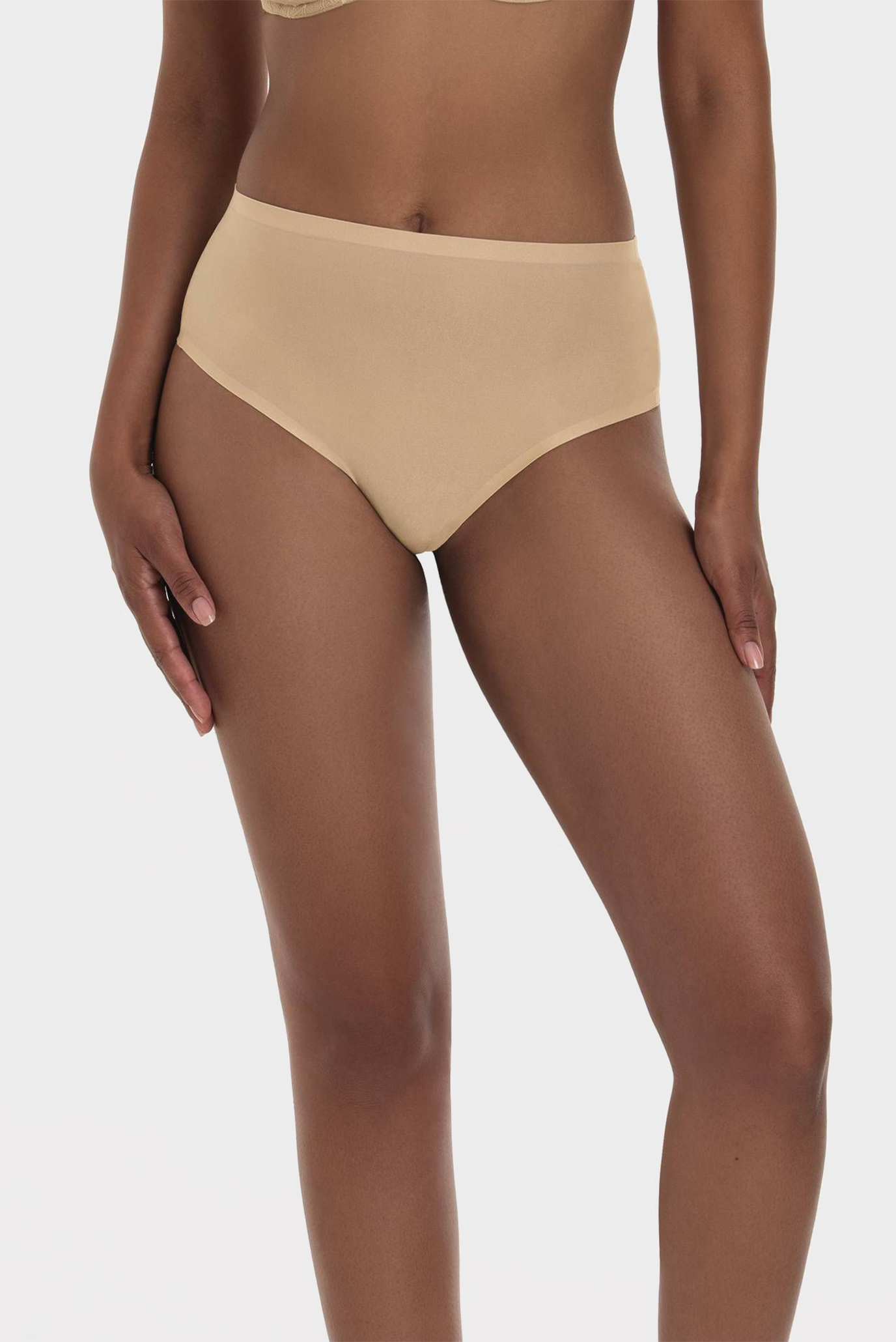 Женские бежевые трусики Essential High waist thong 1