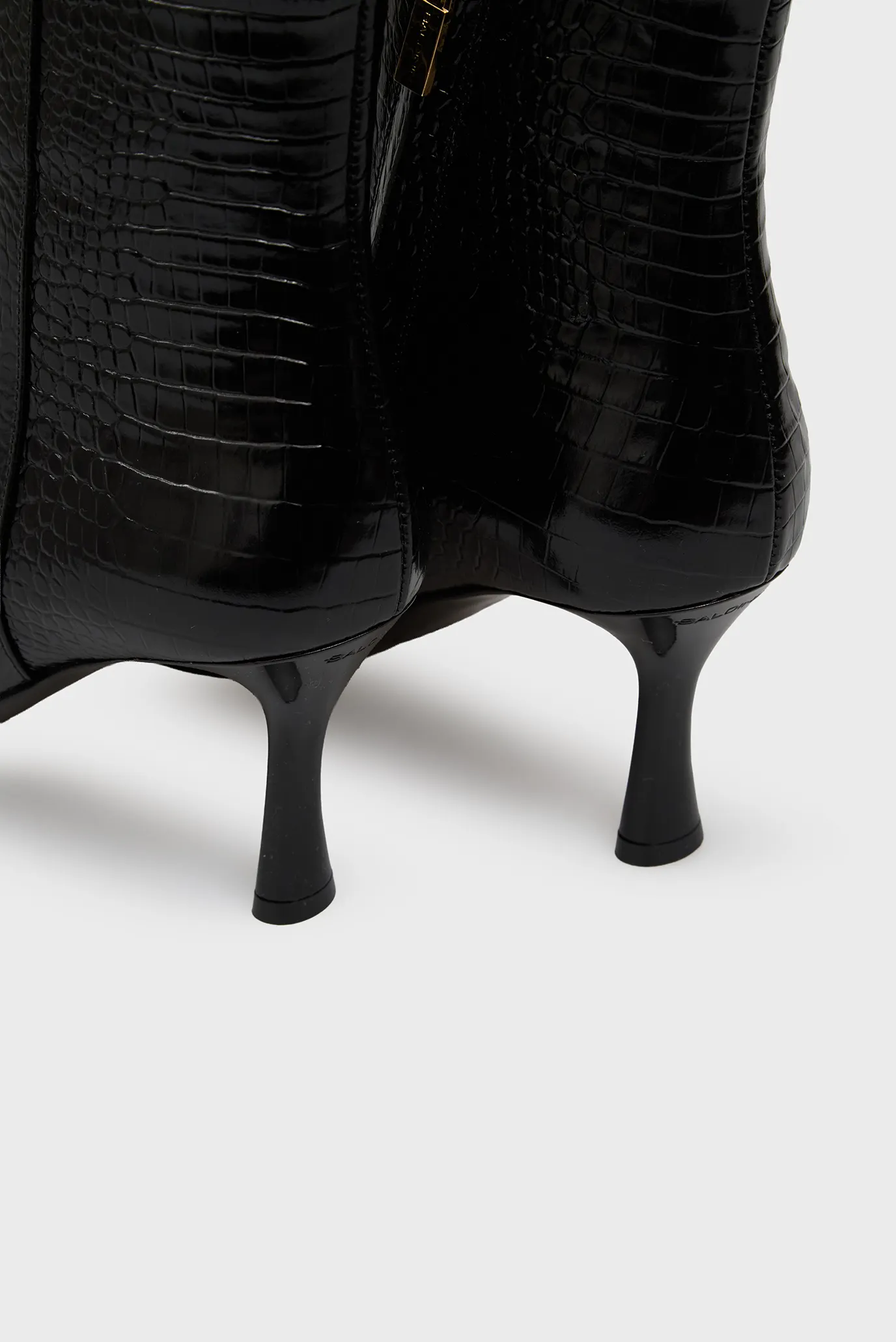 Женские черные кожаные ботильоны 2