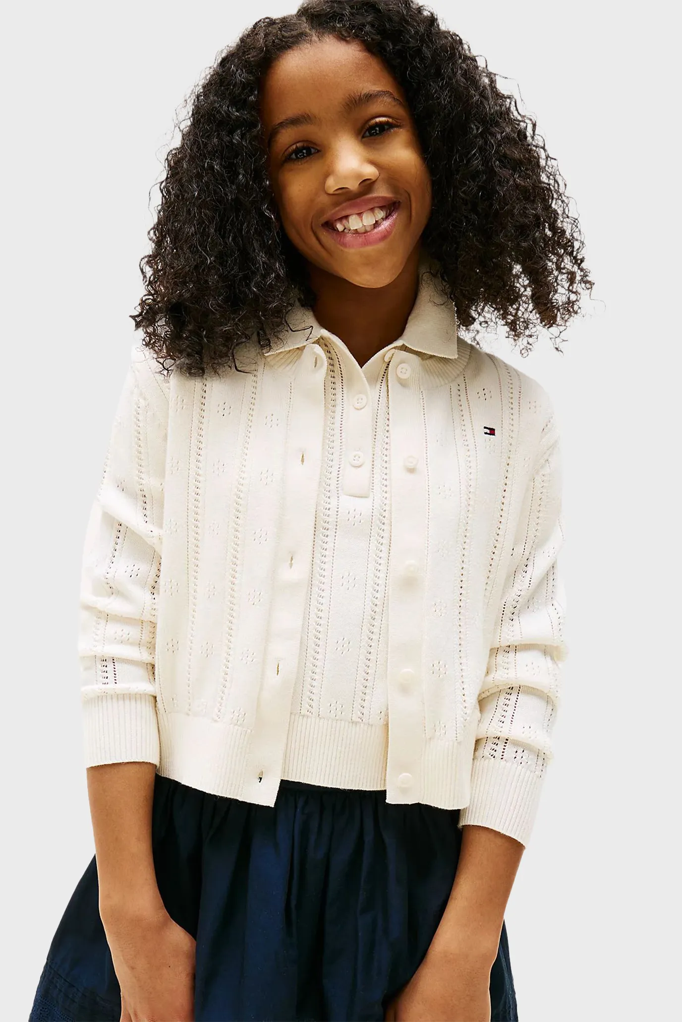 Детский белый кардиган 1